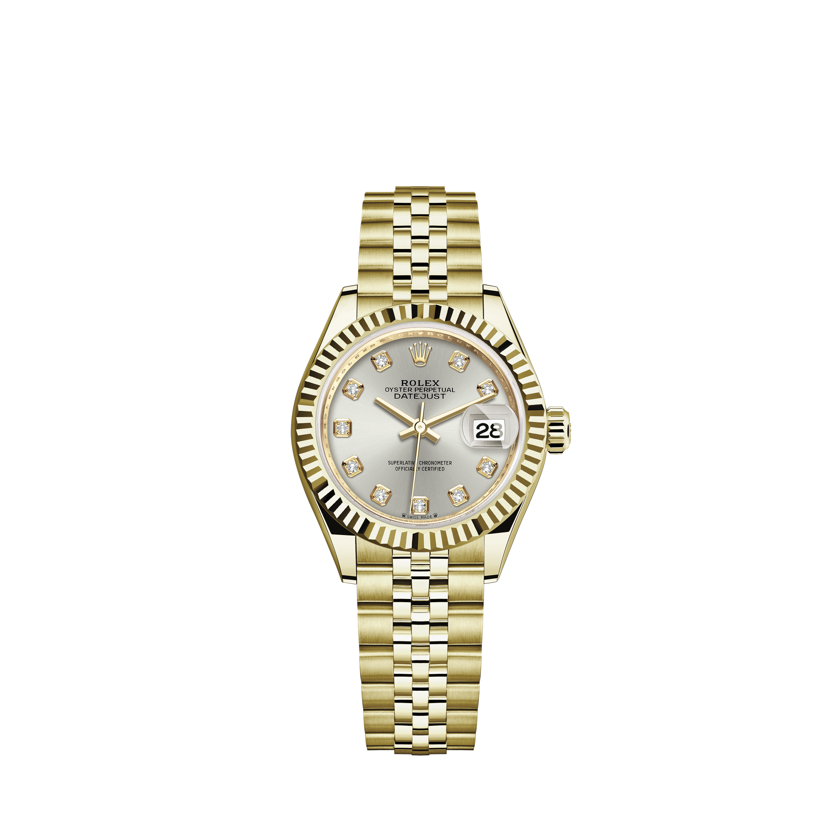 Rolex Navy Baguette 26mm Datejust 18K/SS Diamond Lugs & Baguette Cut Diamonds on FaceRolex Pre-Owned GMT-Master II 116710LN