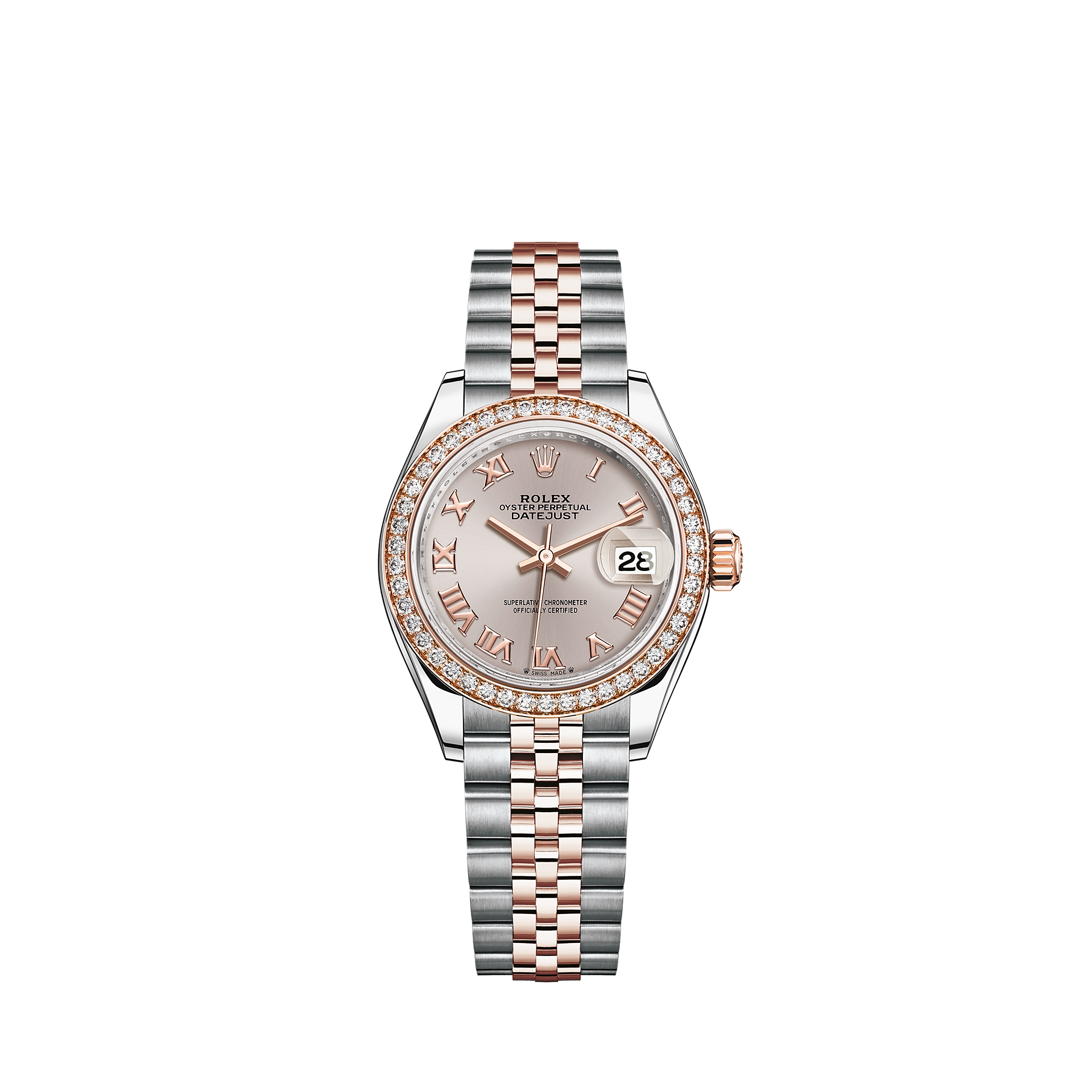 rolex datejust 31 oystersteel and everose gold price
