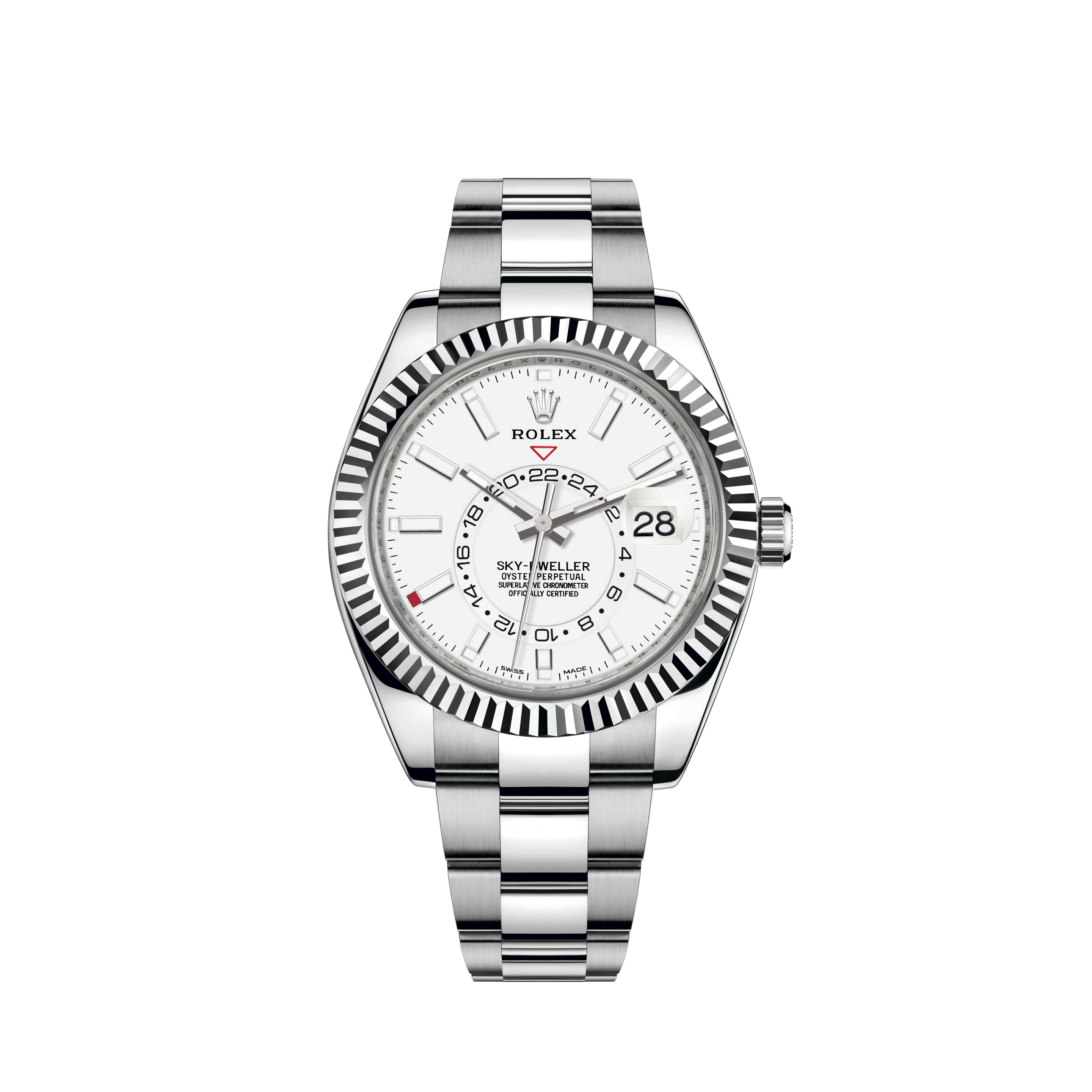 rolex sky dweller oystersteel and white gold