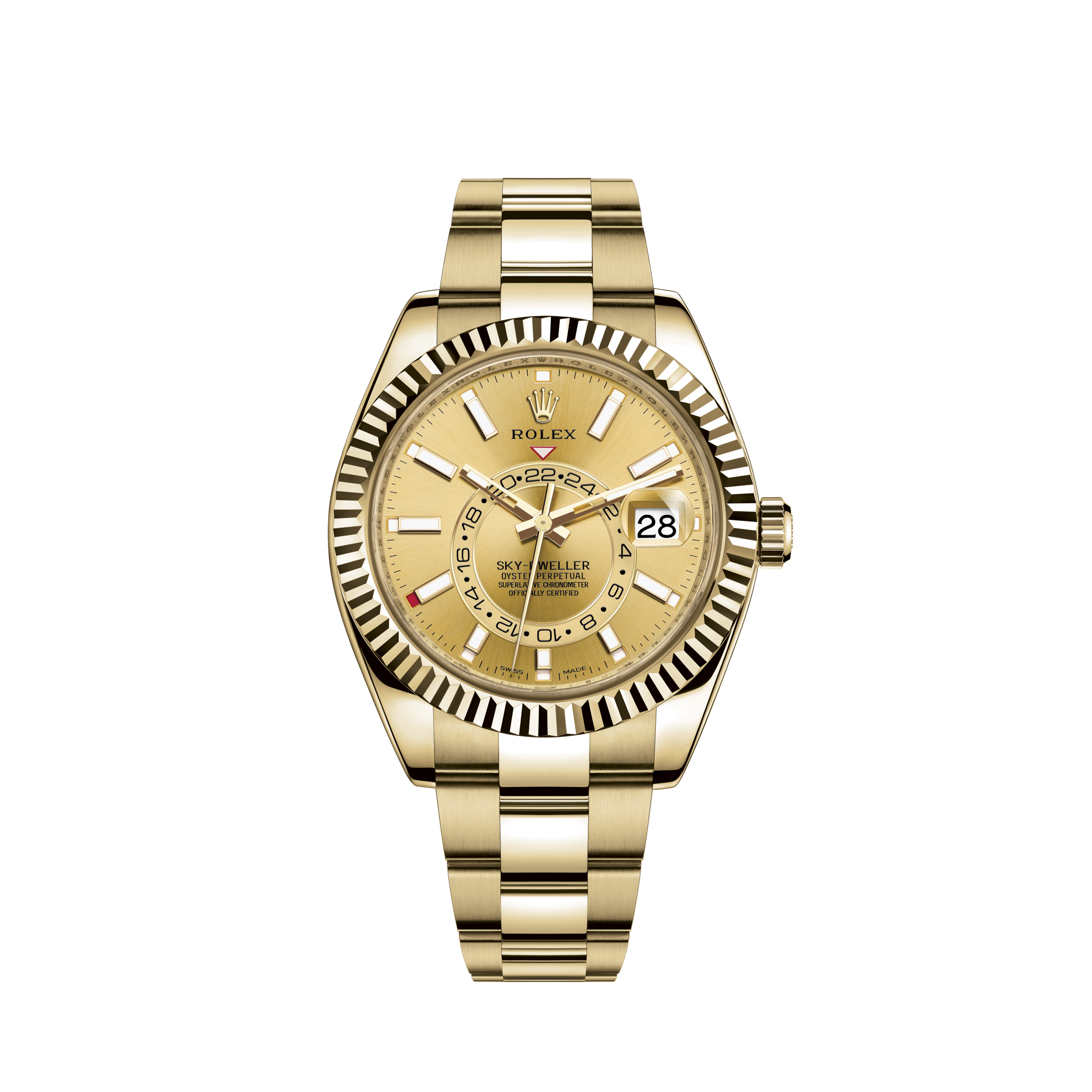 Rolex Sky-Dweller Watch: 18 ct yellow 