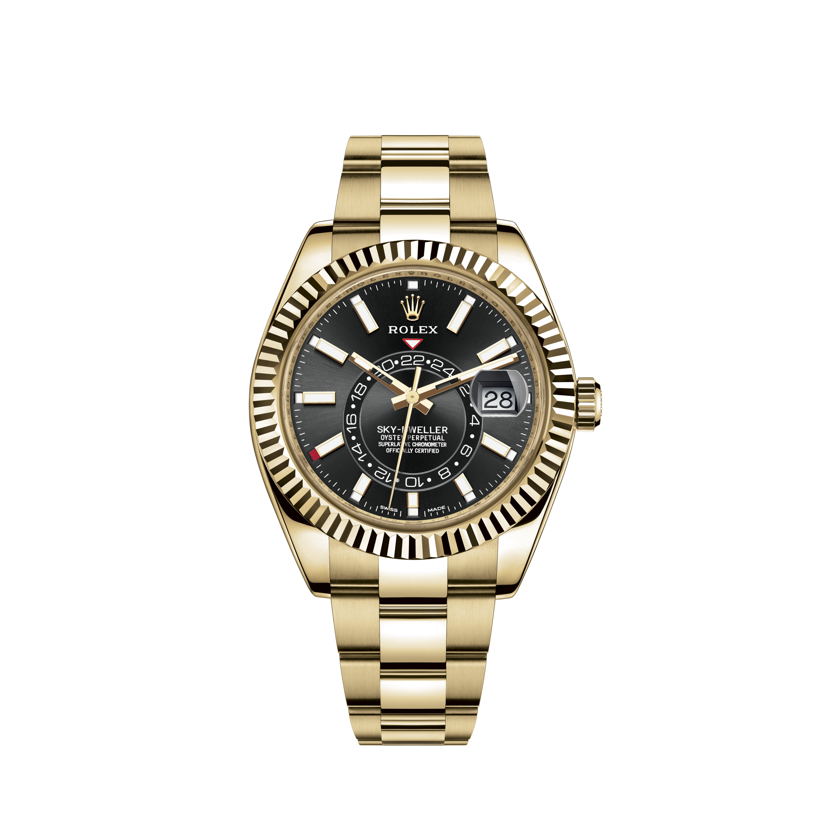 Rolex Sky-Dweller Watch: 18 ct yellow 