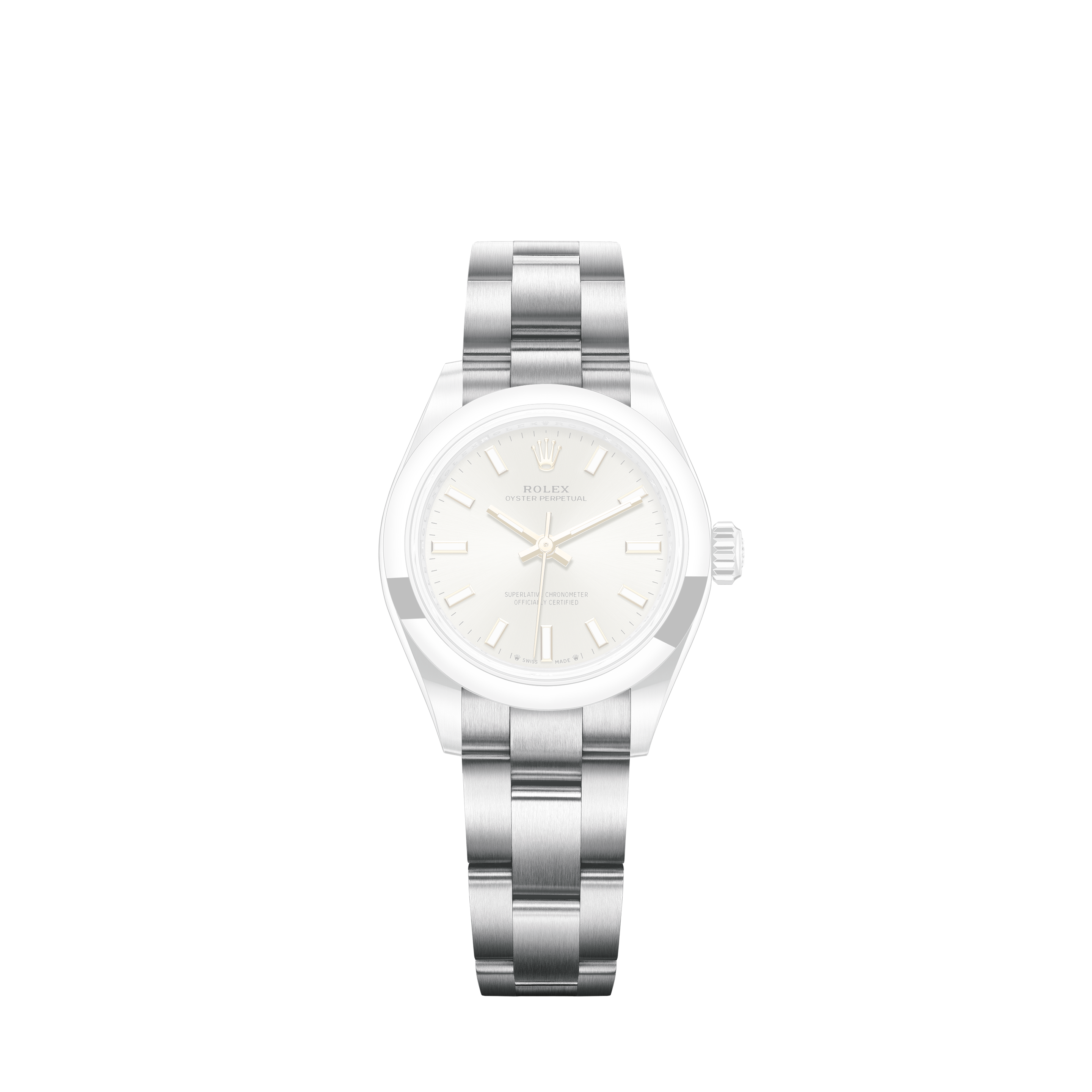 Rolex Women's Rolex 31mm Datejust Stainless Steel White Color Dial with Diamond Accent RT Deployment buckle