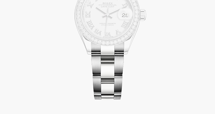 Rolex Lady Datejust Watch White Rolesor Combination Of Oystersteel And 18 Ct White Gold M279384rbr 0020