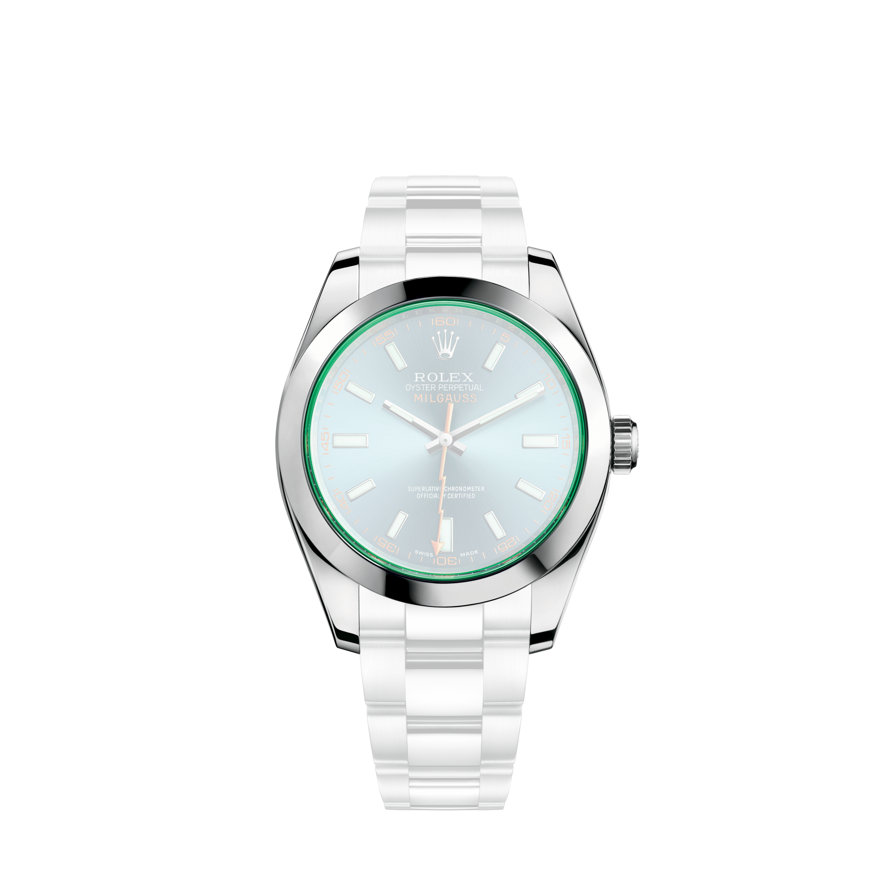 Часы Milgauss компании Rolex: cталь Oystersteel – M116400GV-0002