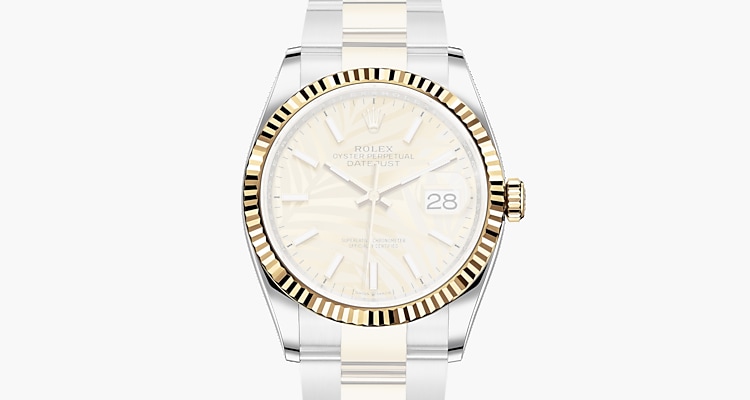 datejust 36 oystersteel and yellow gold