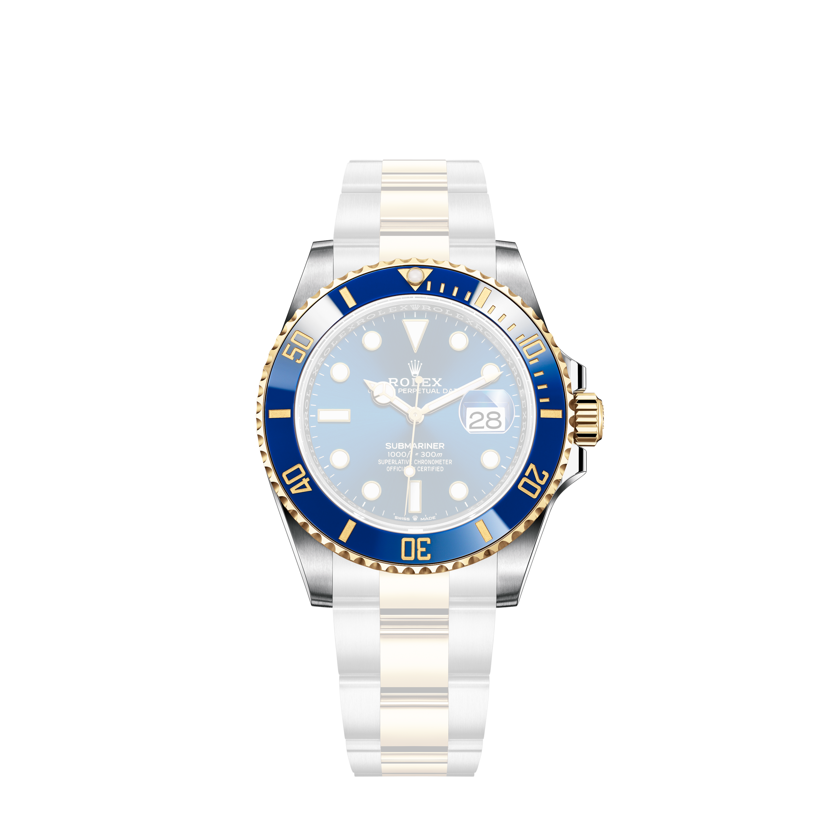 rolex submariner steel gold blue