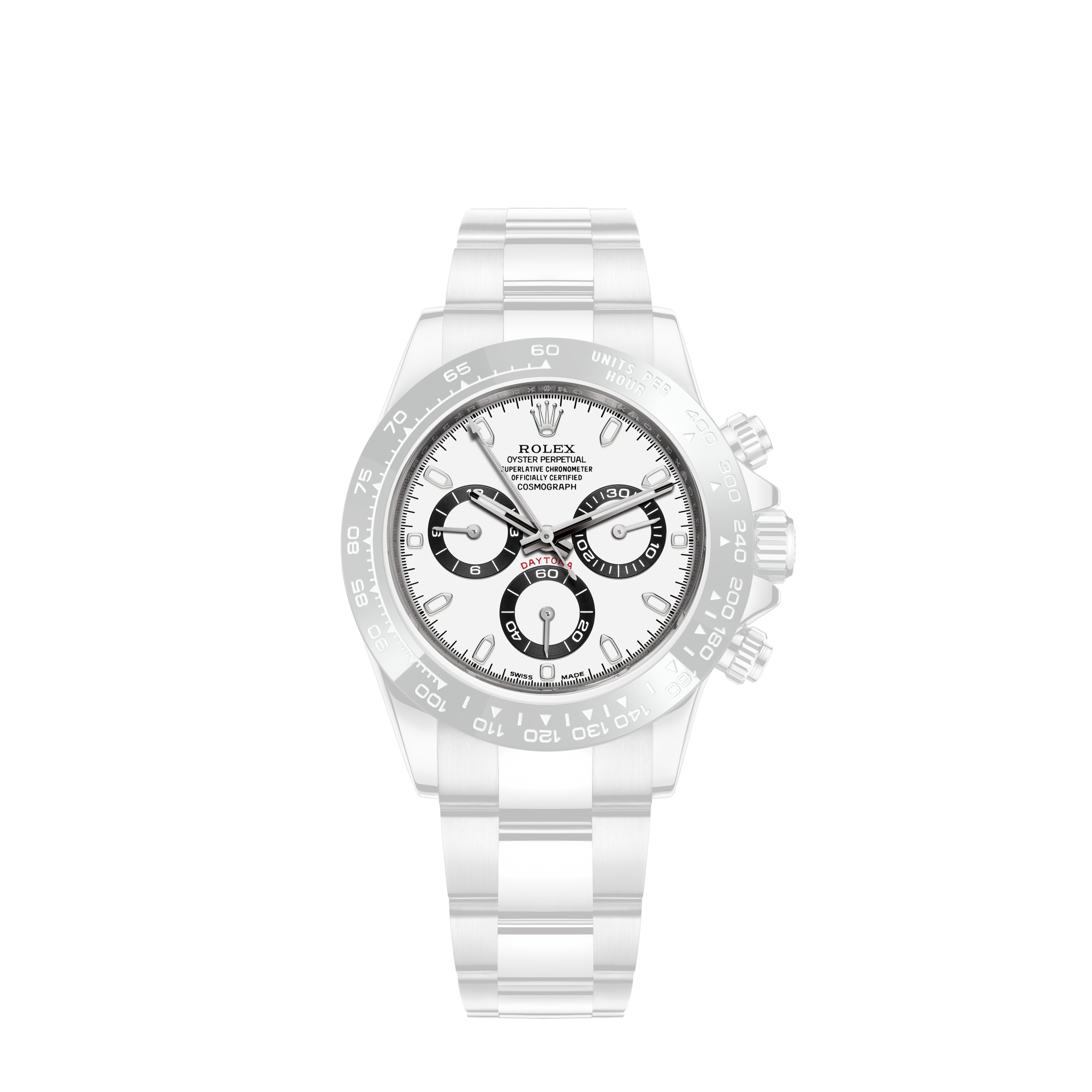rolex daytona steel white dial