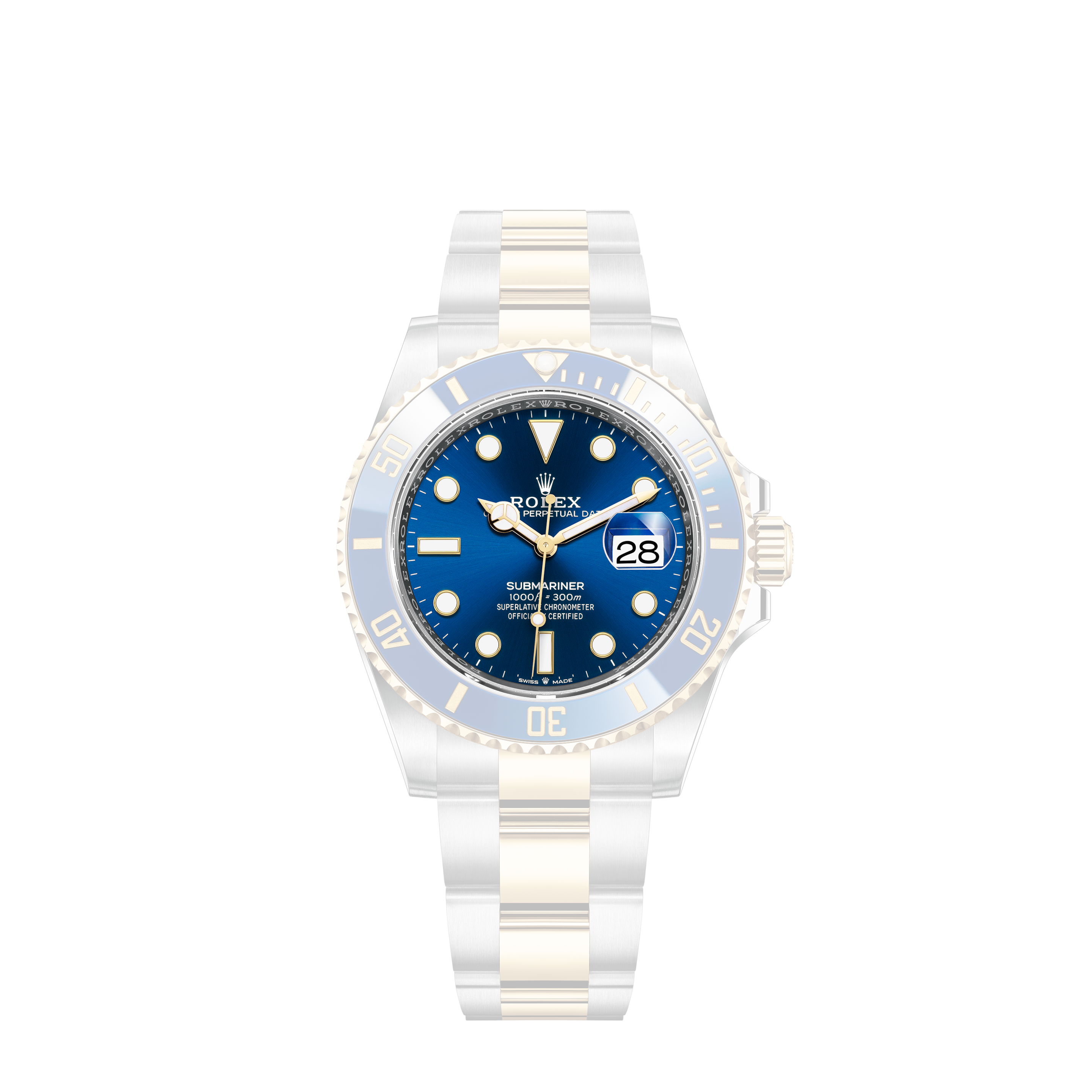 rolex blue dial watch