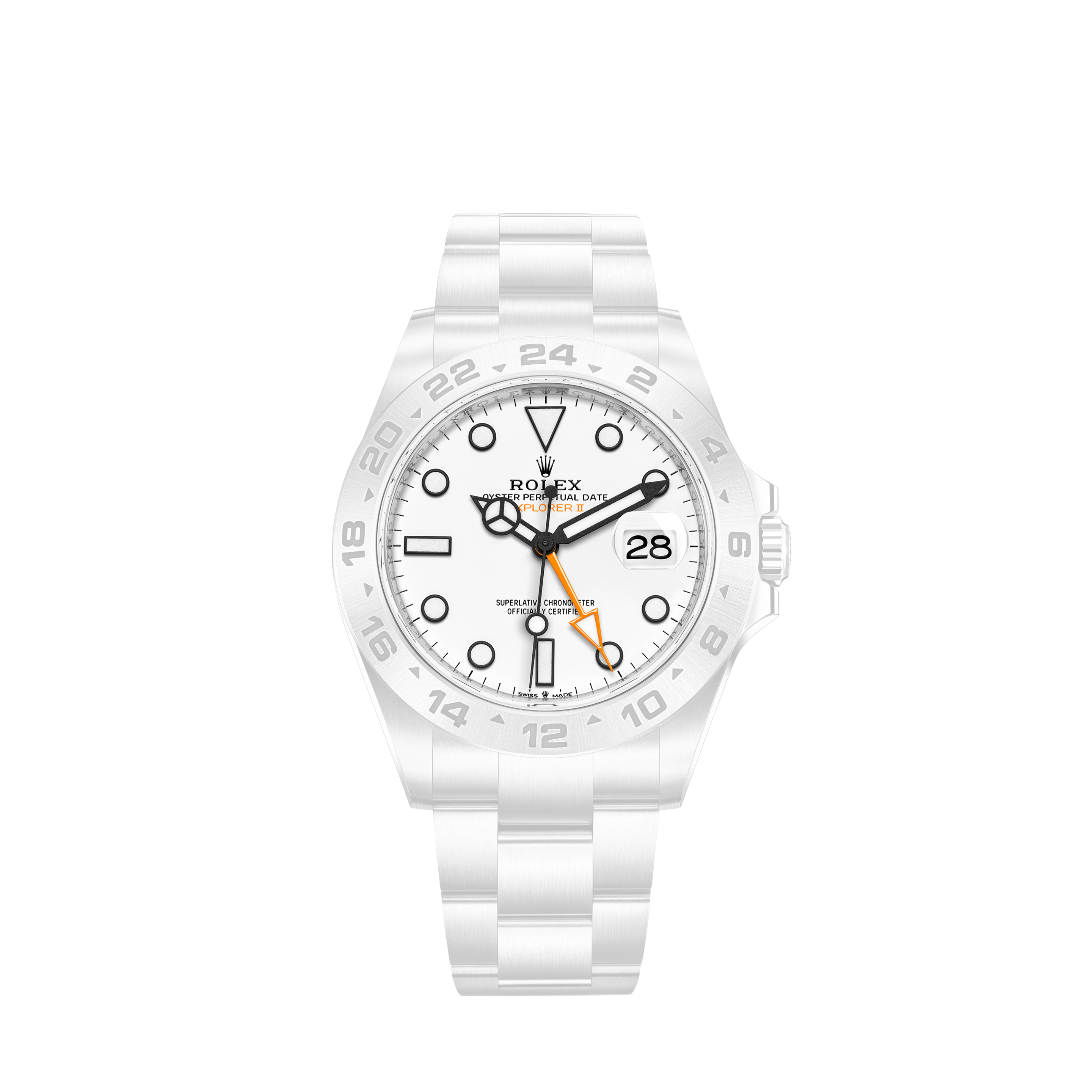 explorer white dial