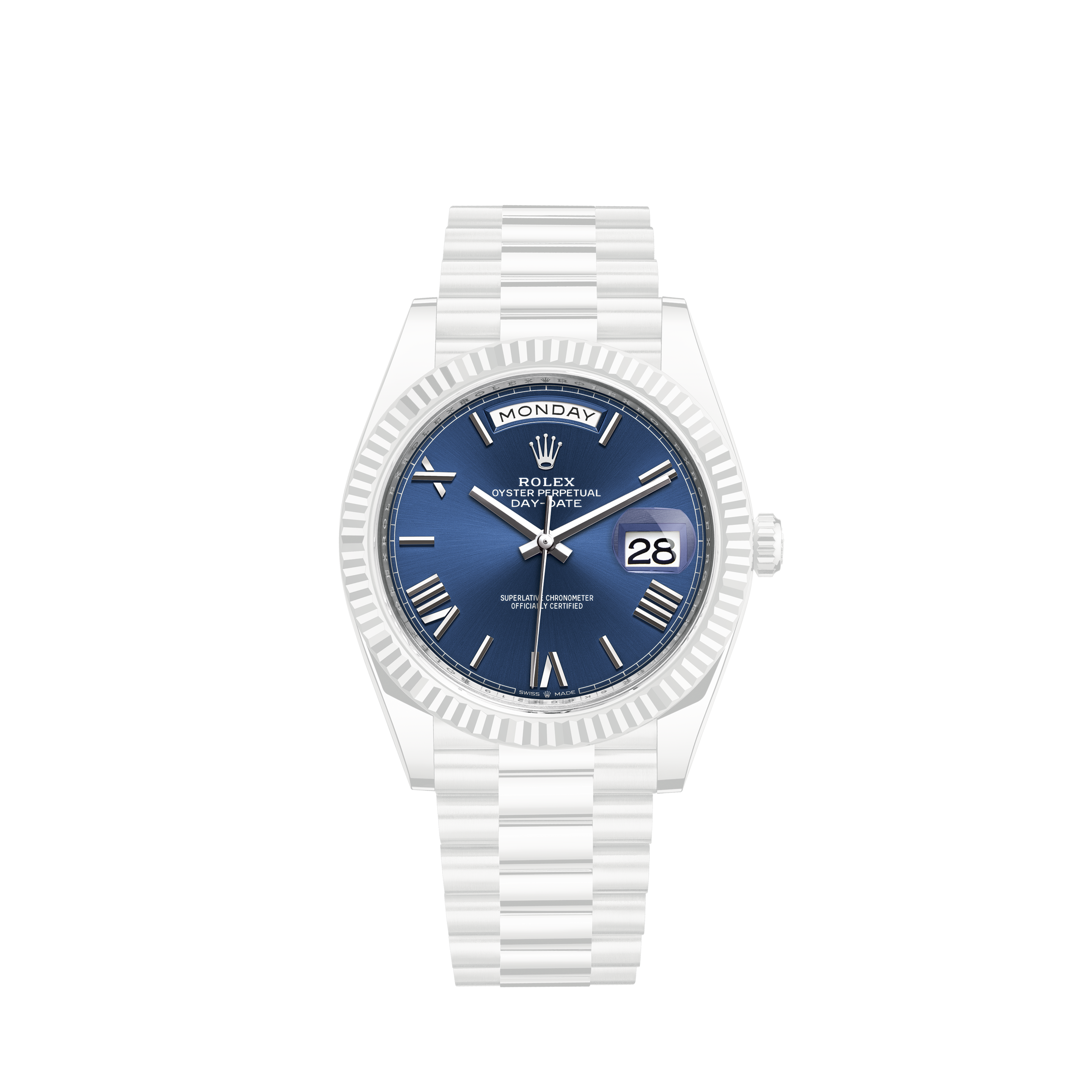 rolex blue dial day date