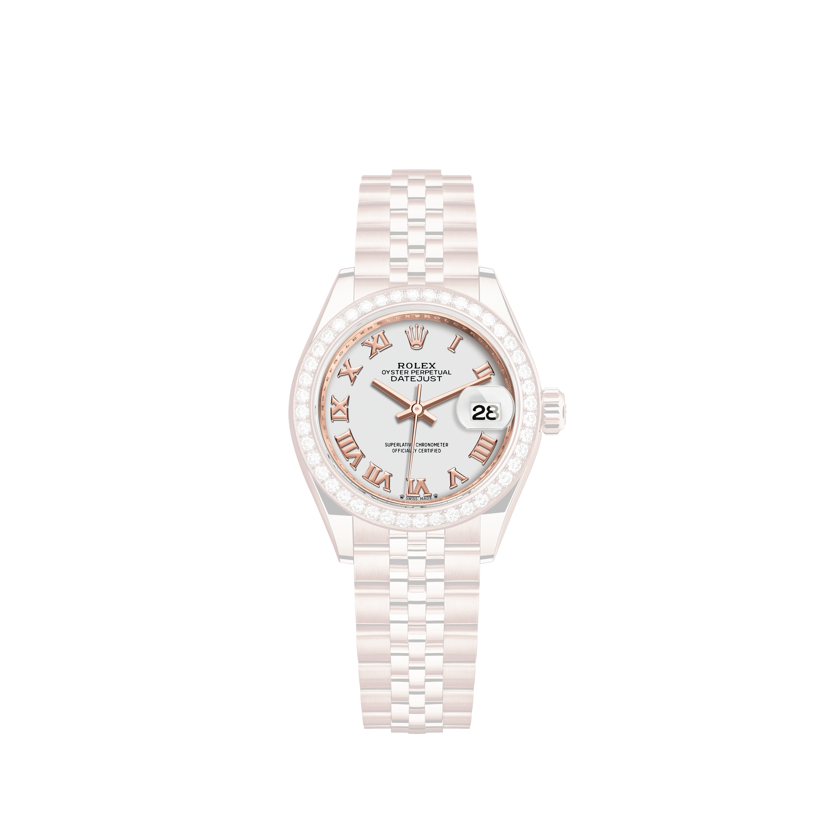 Rolex Ladies President 18K Gold Watch 179178 White Dial