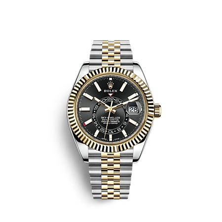 Rolex Sky-Dweller Watch: Yellow Rolesor - combination of Oystersteel ...