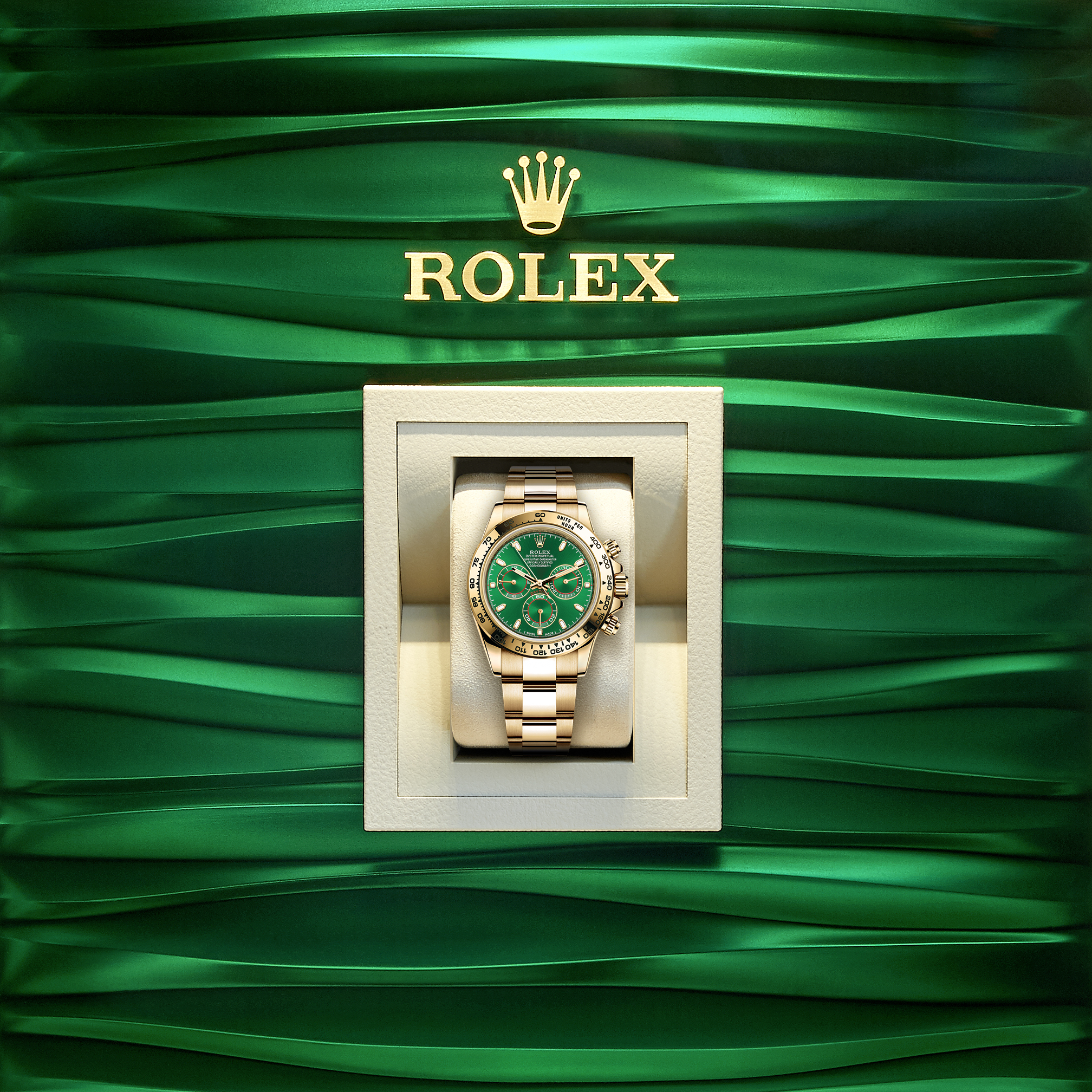 rolex green gold