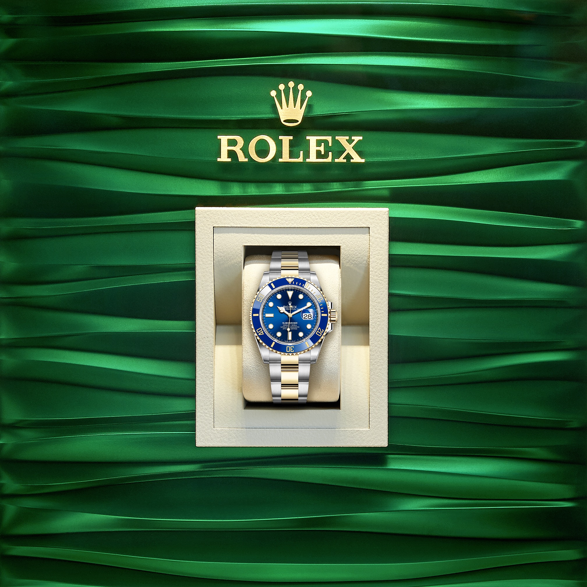 rolex submariner rolesor blue