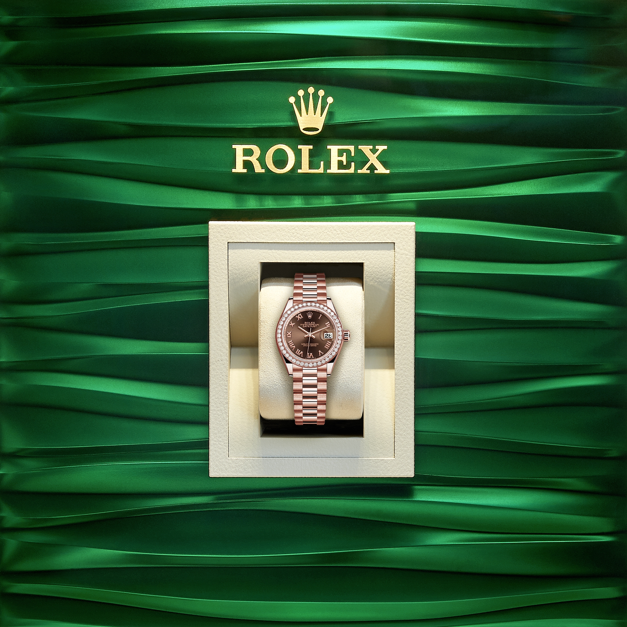 Rolex Datejust II 41mm 10.3CT Diamond Bezel/Case/Bracelet/Black Peal Box Papers
