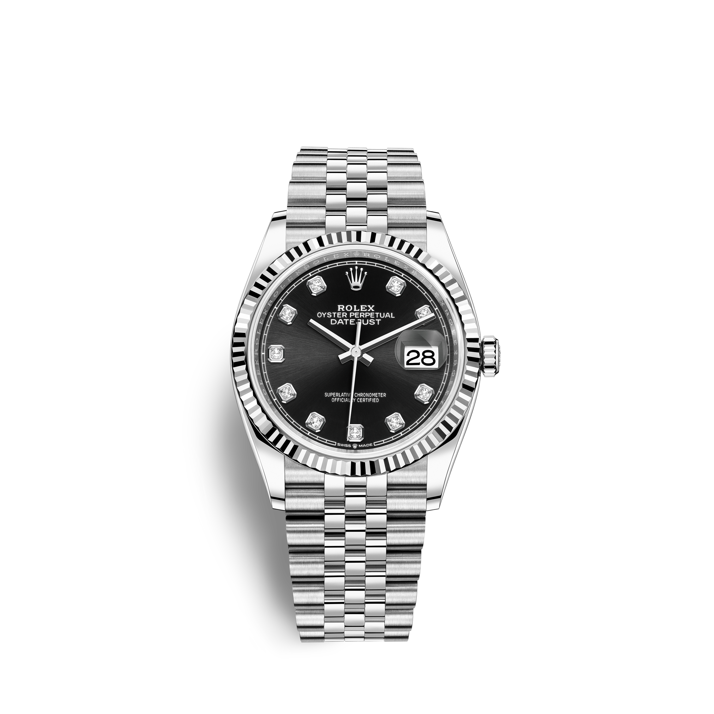 Rolex Datejust 36 watch: Oystersteel and white gold - M126234-0027