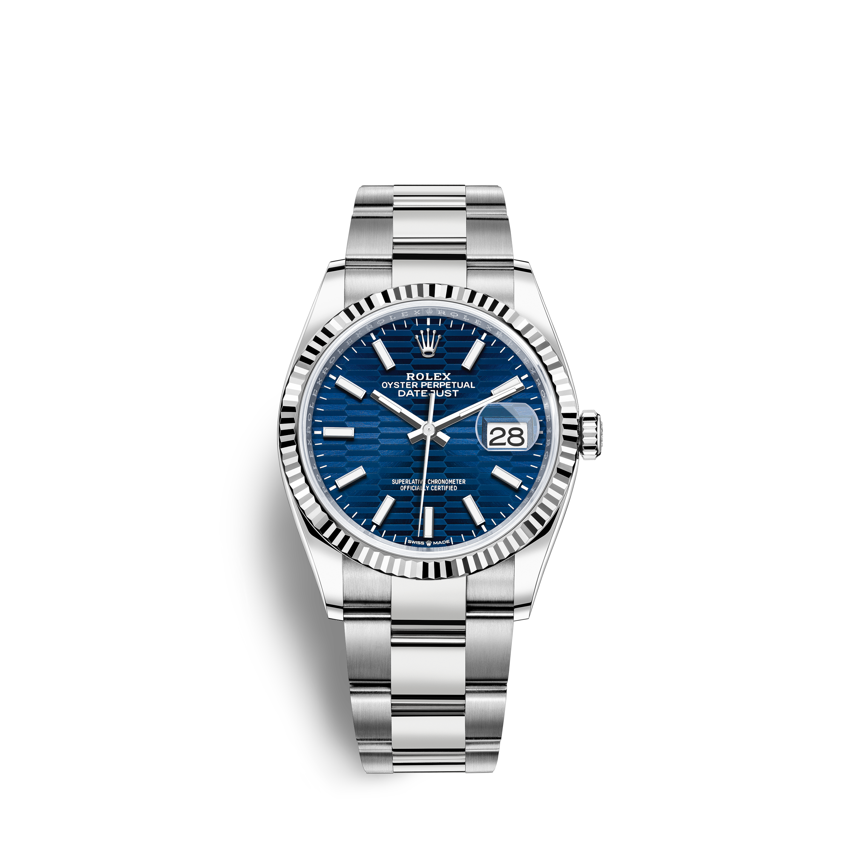 Rolex Ladies Rolex 26mm Datejust Vintage Diamond Bezel Two Tone Slate Grey Roman Numeral Dial