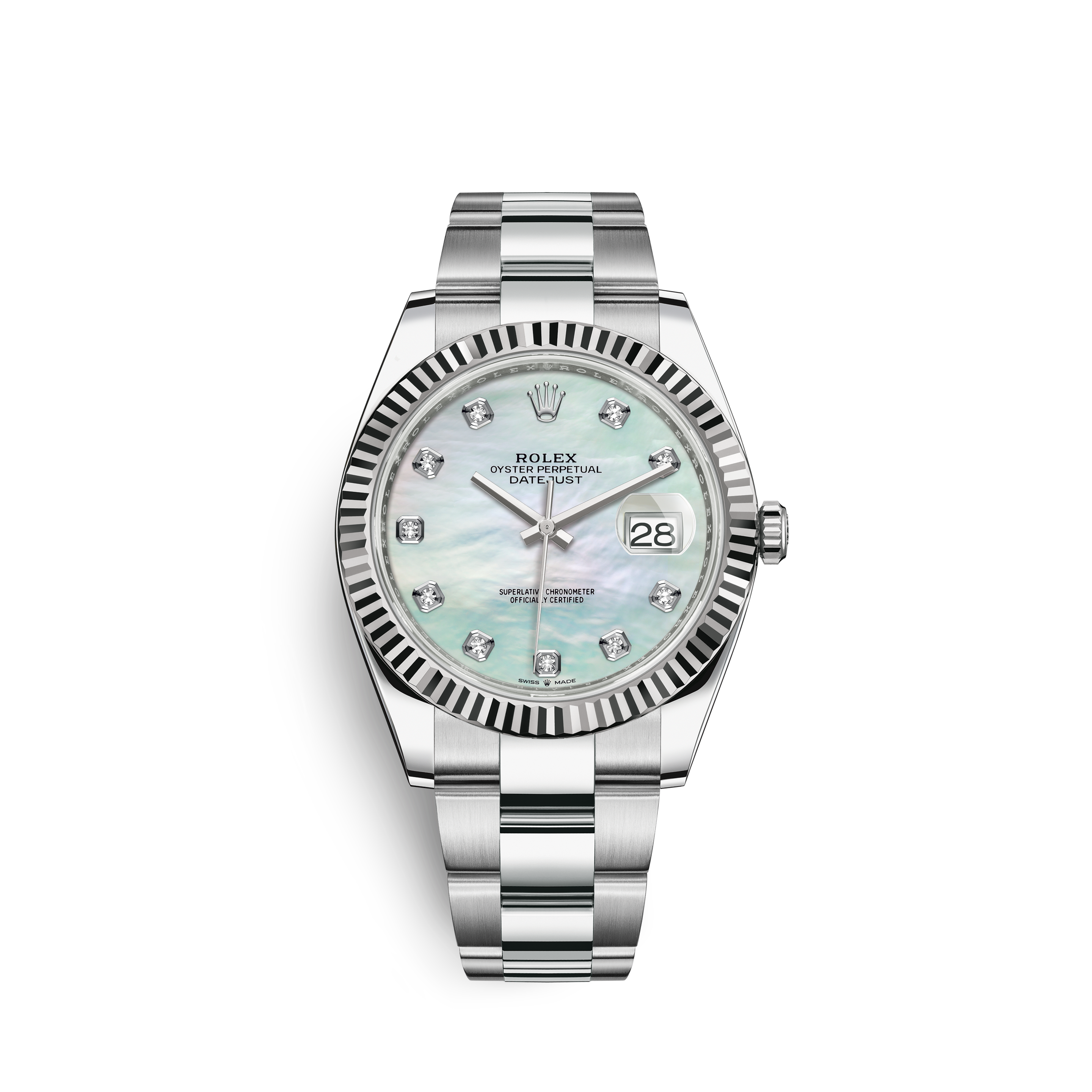 Orologio Datejust 41 di Rolex: Acciaio Oystersteel e oro bianco –  M126334-0019