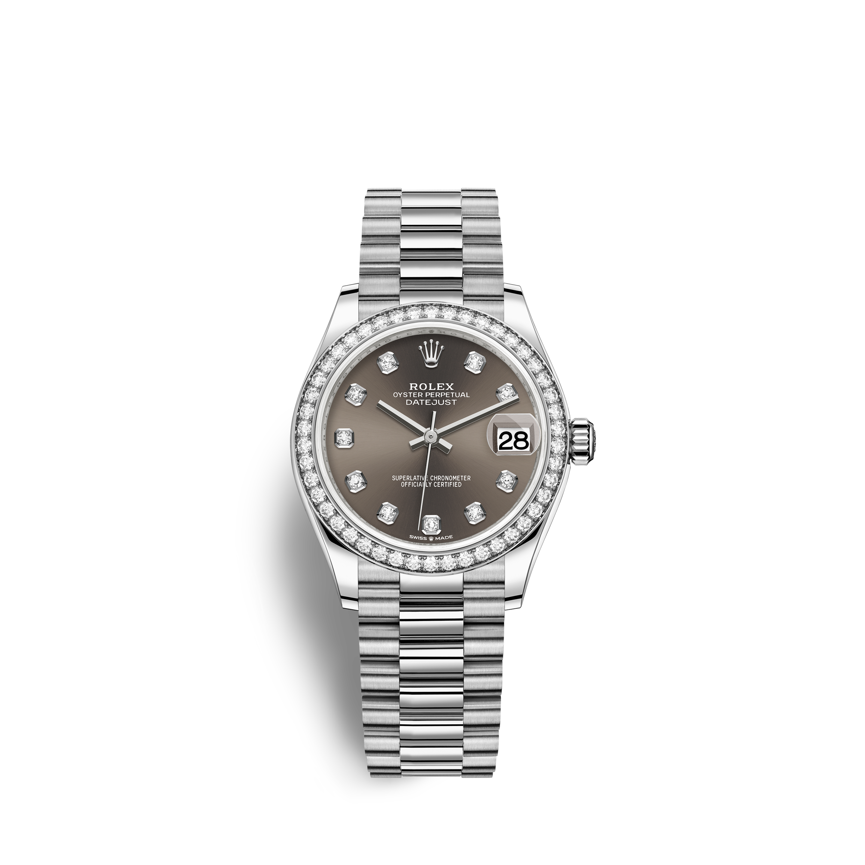 rolex datejust grey face