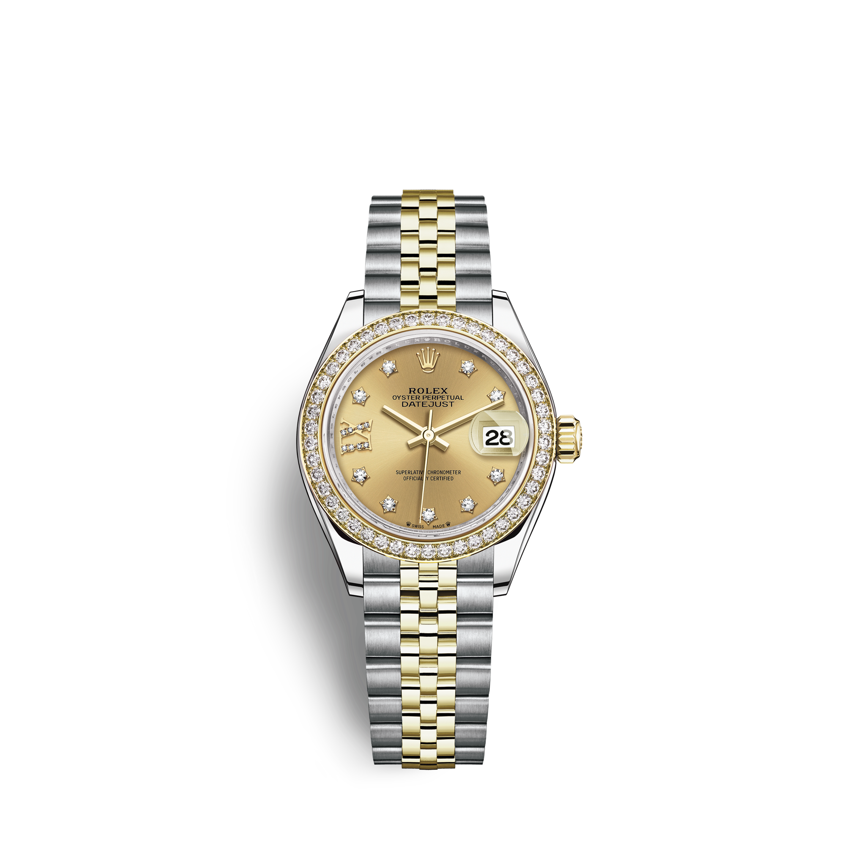rolex stainless steel gold