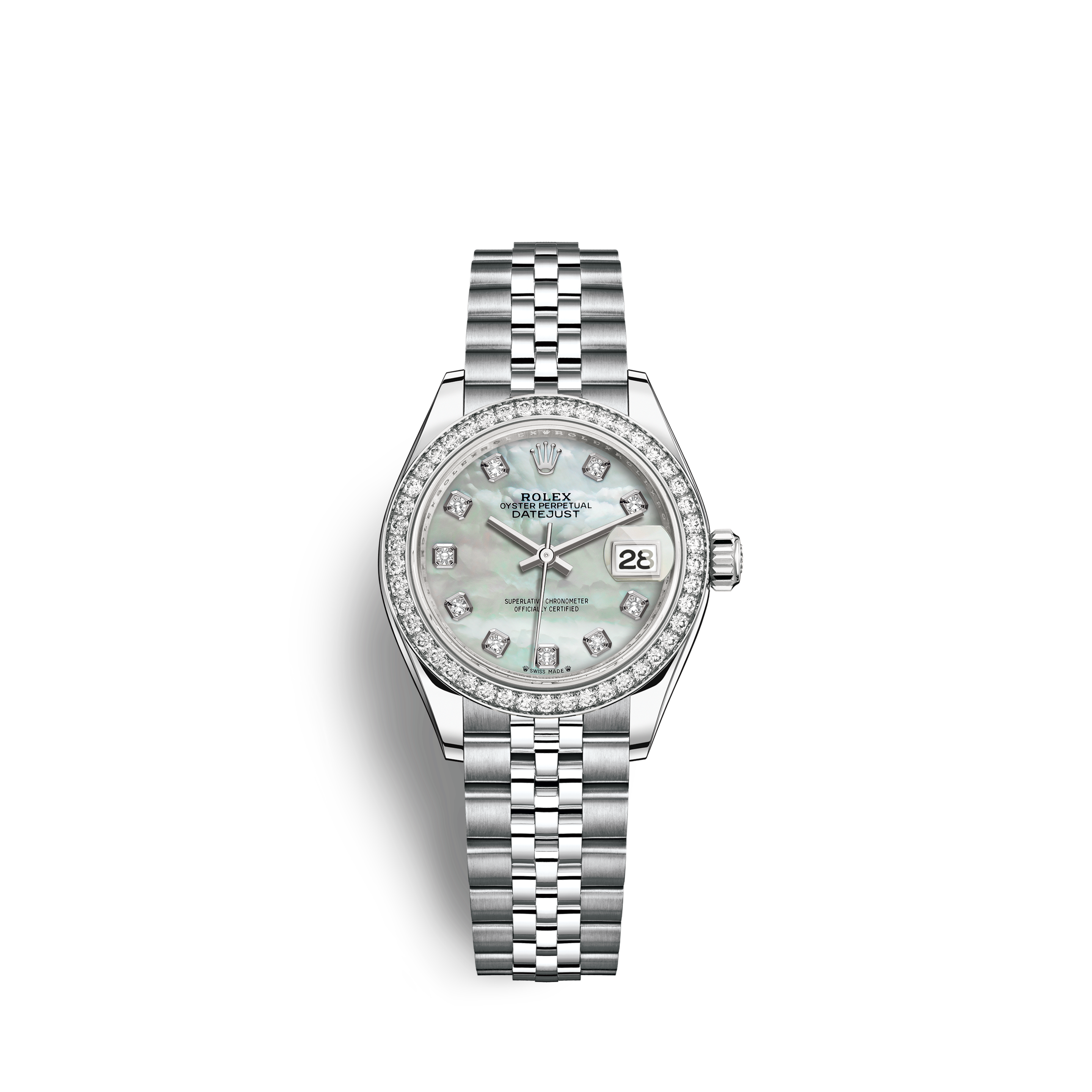 Rolex Ladies 31mm Rolex Datejust SS Blue Vignette Color Dial Classic + Lugs SP Wrist Watch