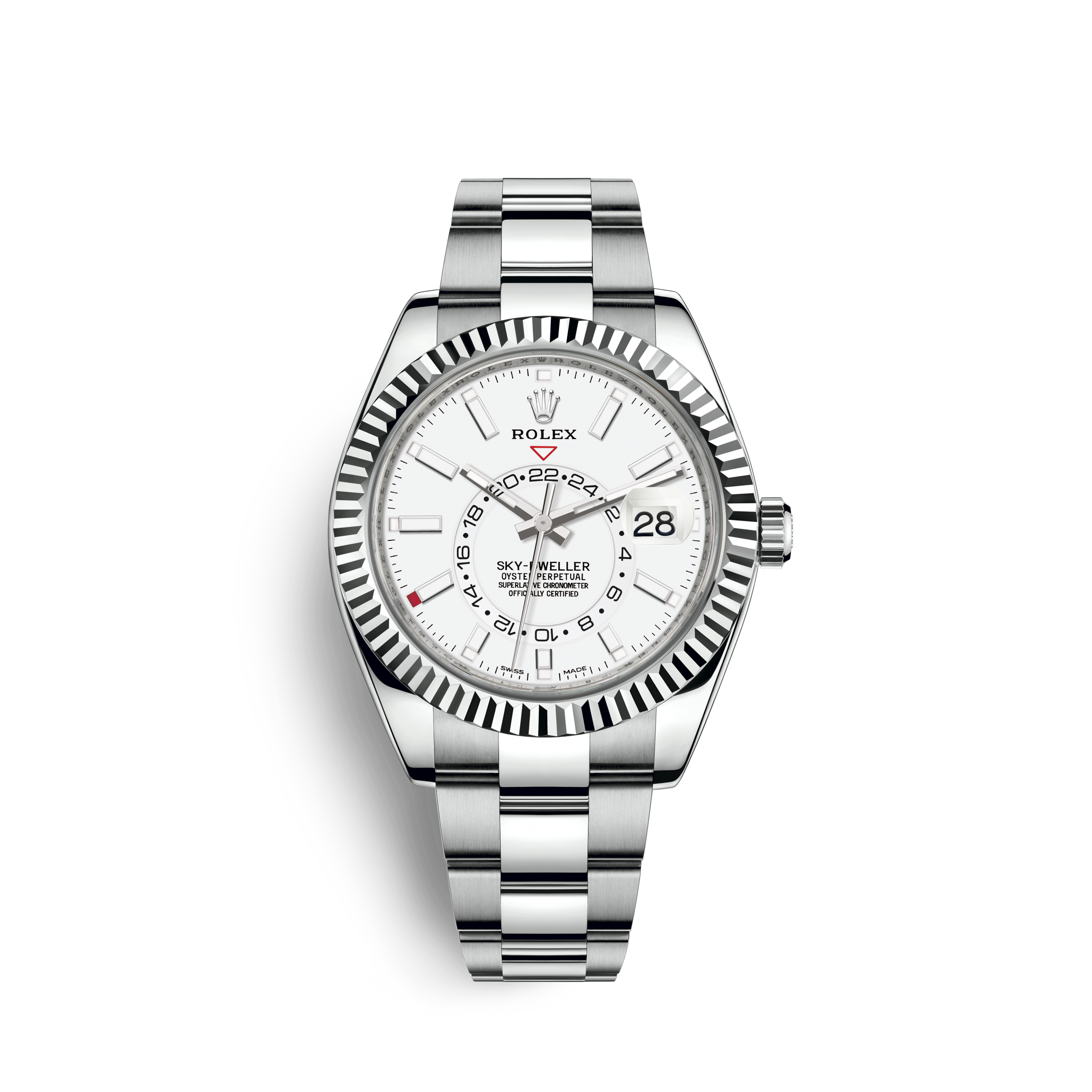 Rolex Datejust 41mm Fluted White Stick Dial Jubilee 126334 Unworn