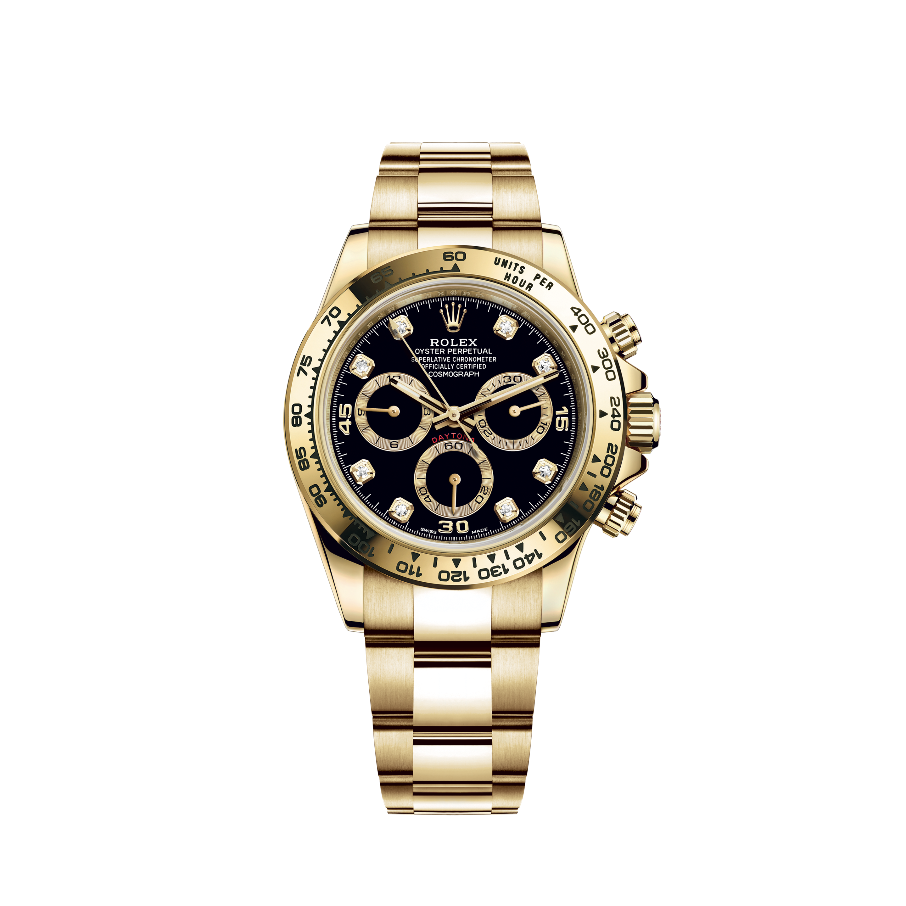 gold daytona diamond dial