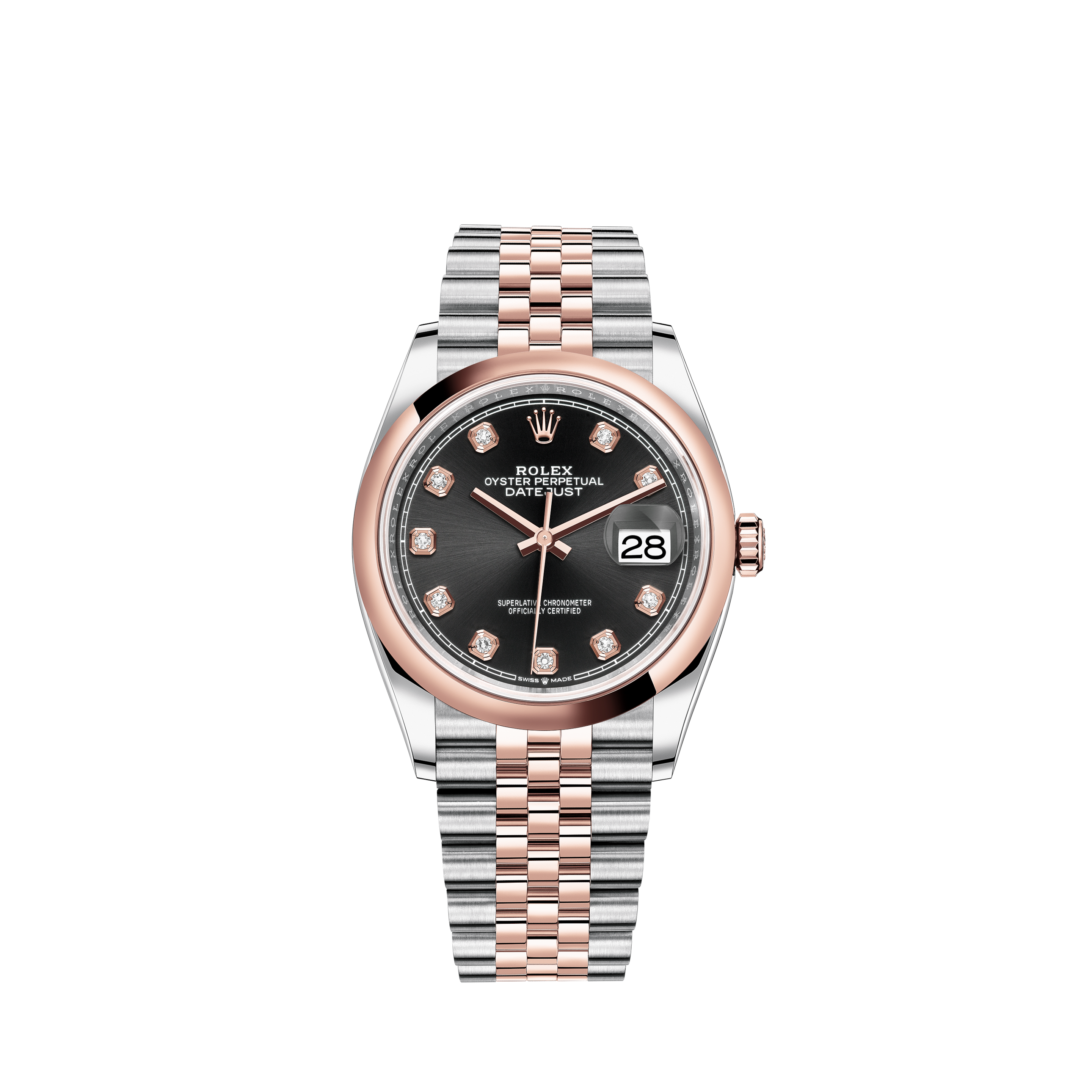 Rolex Day-Date President 18k YG Champagne Diamond Dial 36mm Watch E 18238