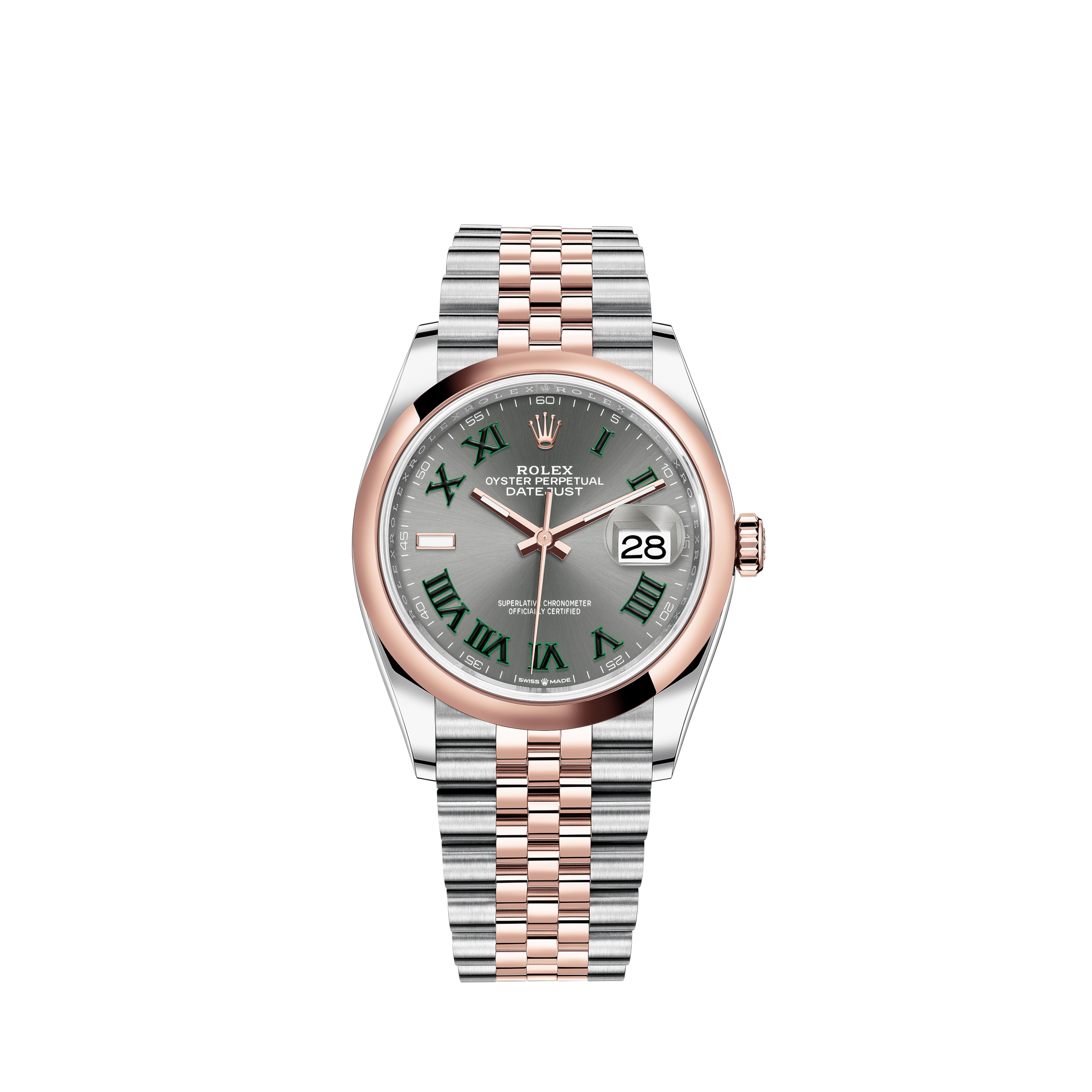 rolex datejust 36mm everose gold