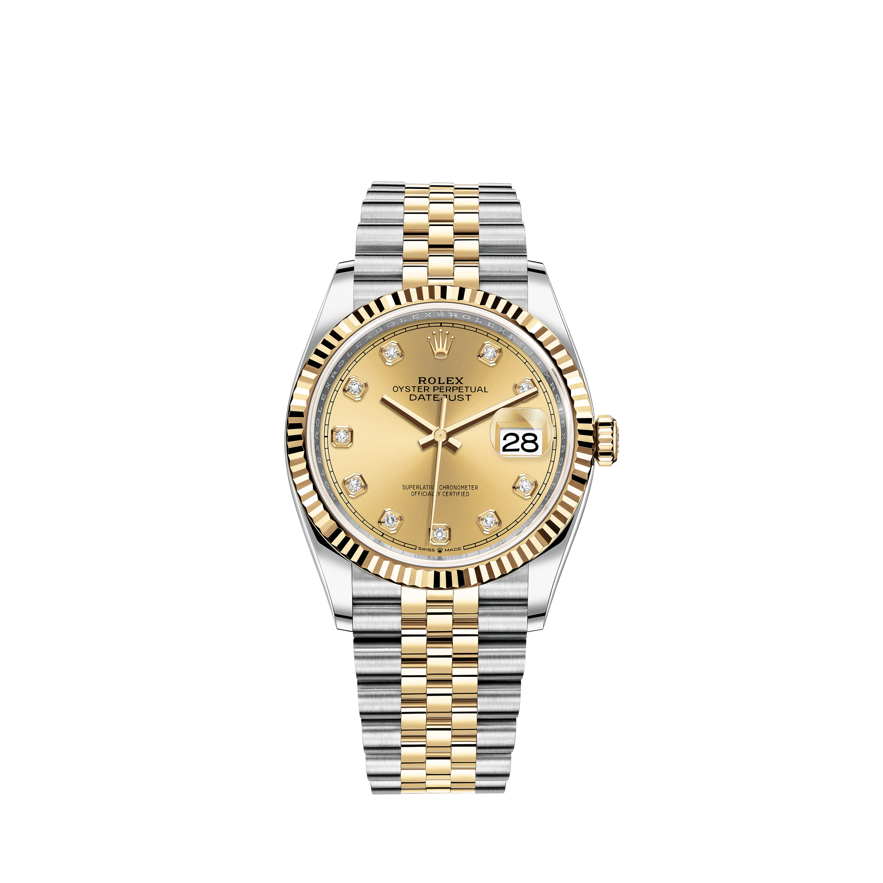 Rolex Datejust 41 Bi Metal Wimbledon Dial 2021 - 126333 - Box & Papers -