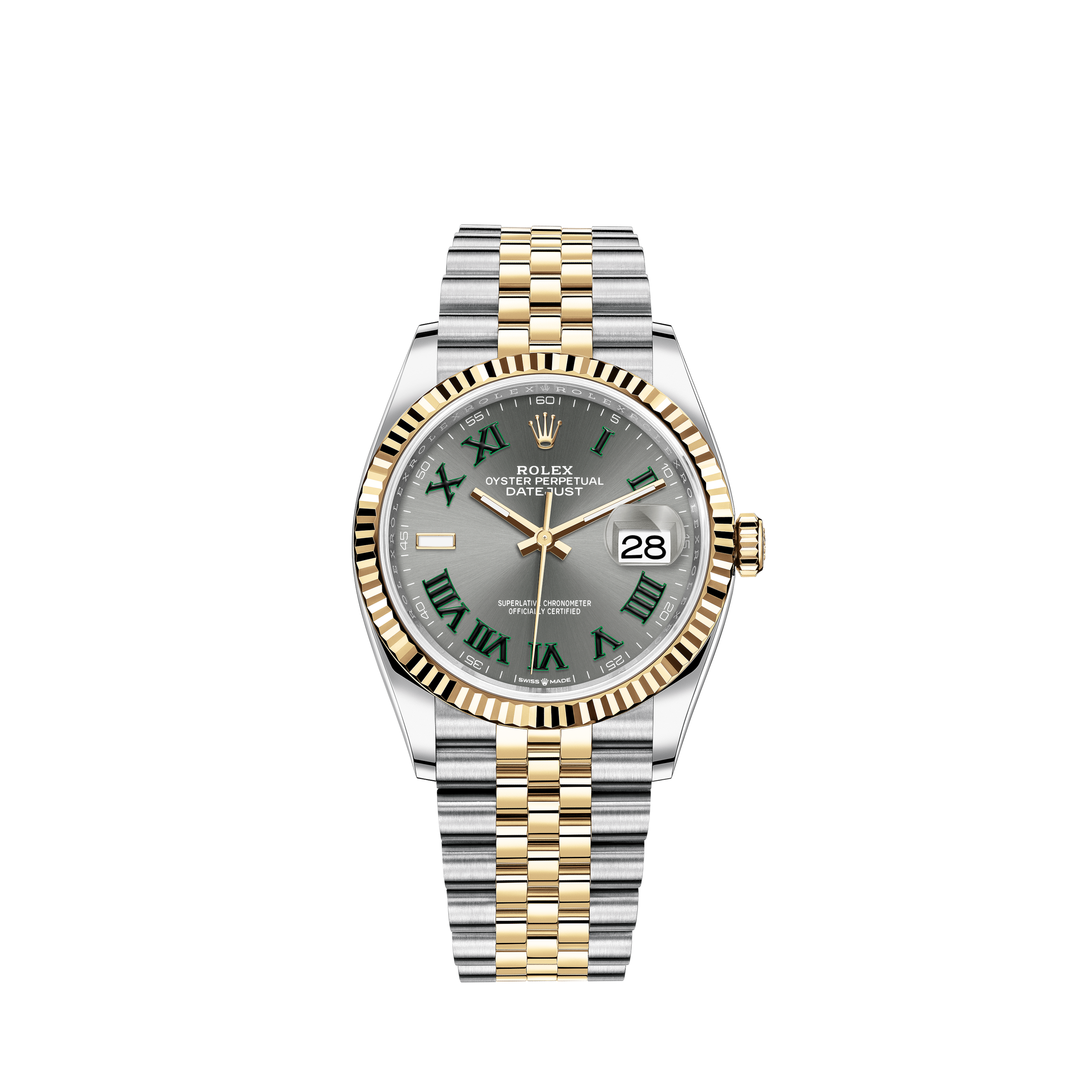 rolex oyster date two tone