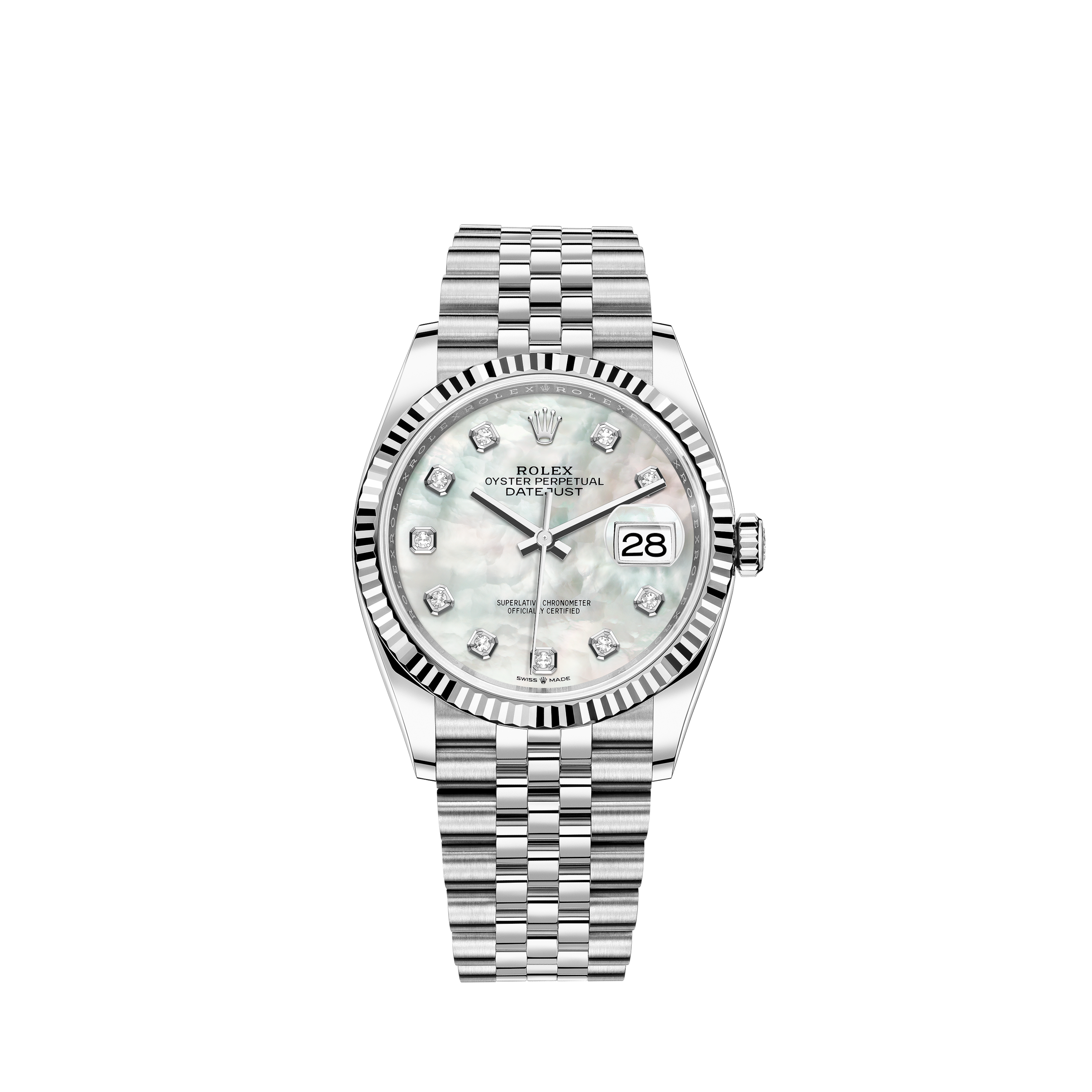 Rolex Ladies Rolex Datejust Watch 79174 Factory Salmon Diamond Dial
