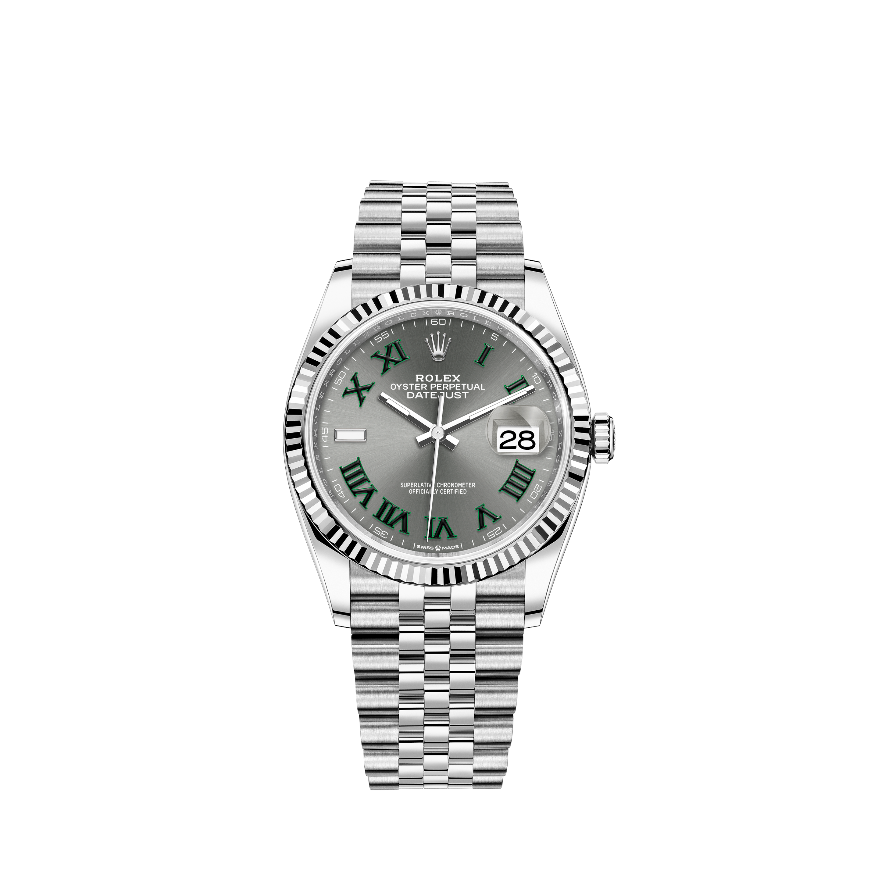 white gold rolex datejust 36