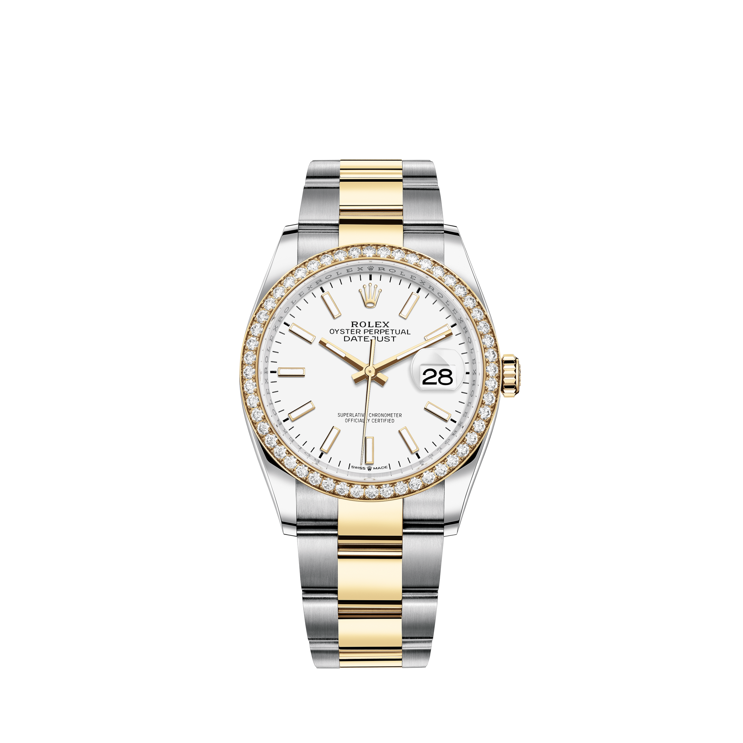 Rolex Day Date White Gold & Diamond 36mm Ladies Watch