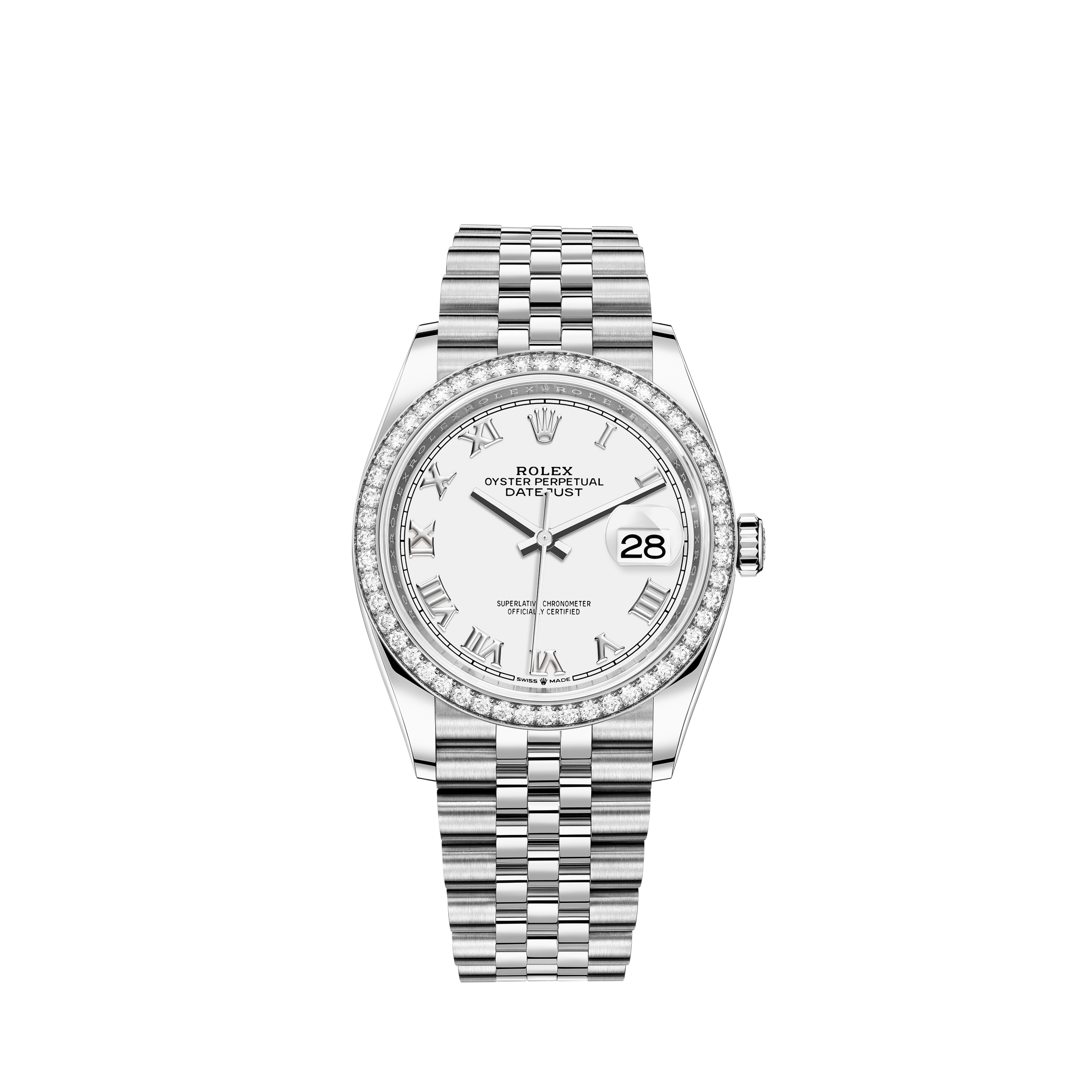 rolex datejust 36 white