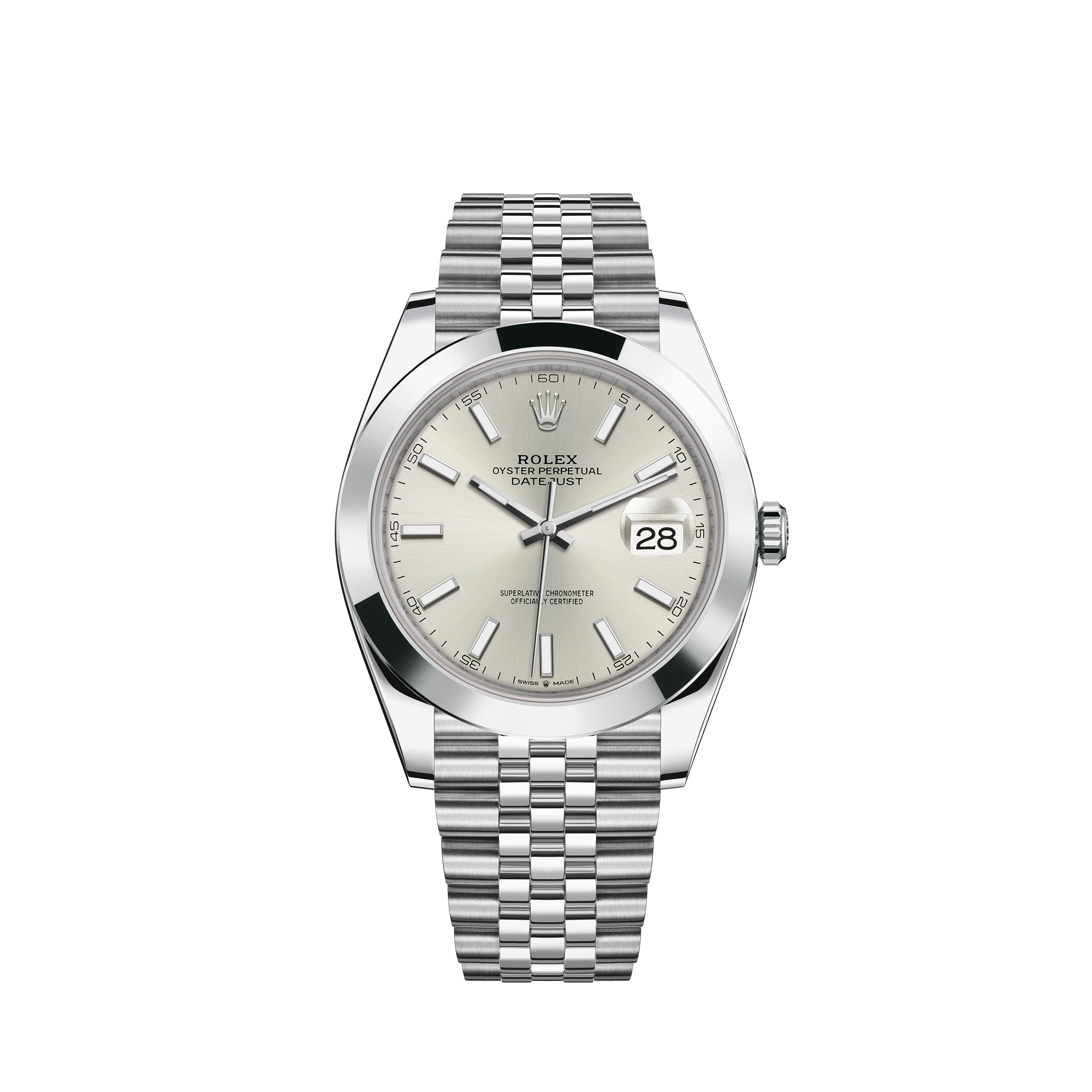 Rolex Datejust Watch Men's Stainless Steel 16200 White Roman Dial