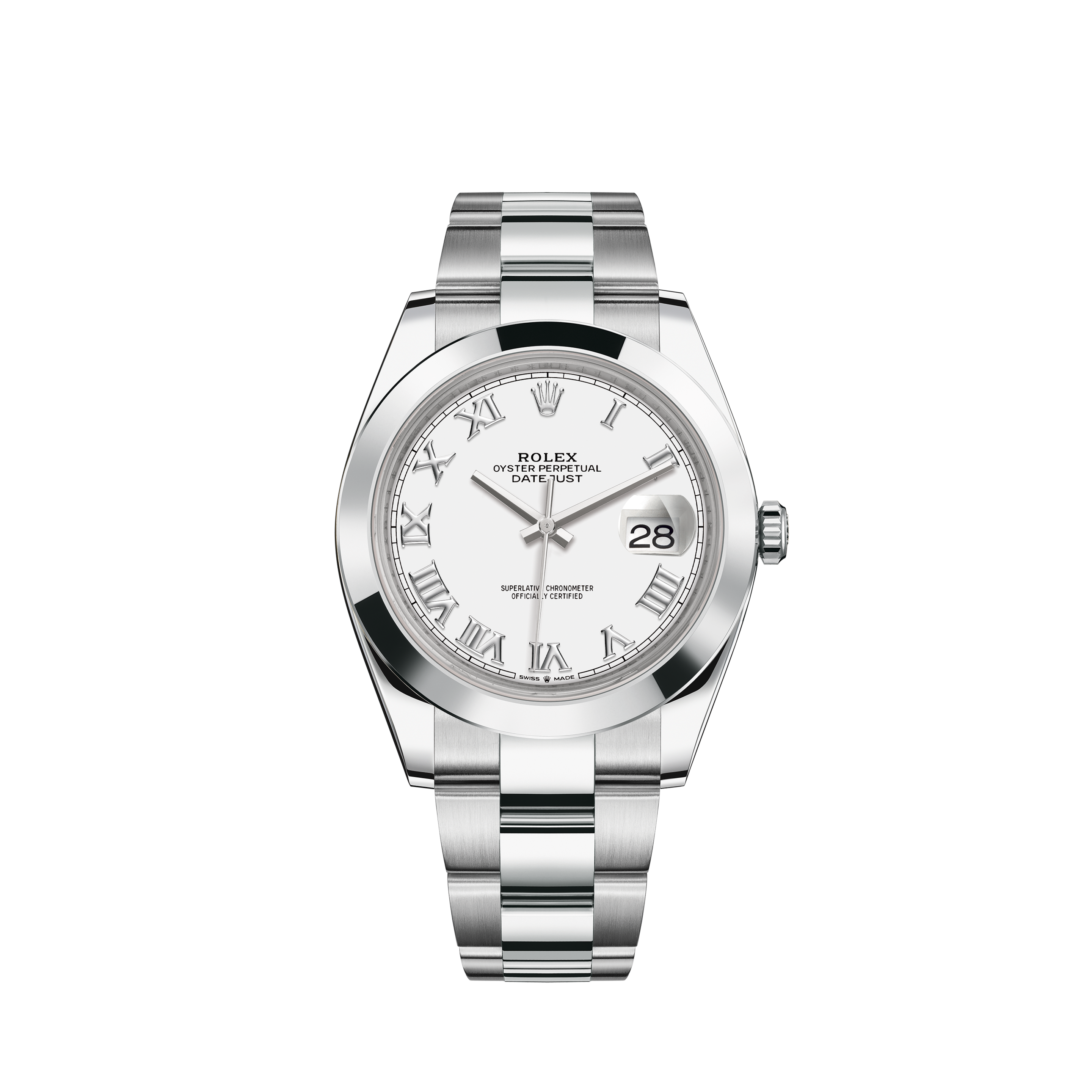 Rolex Women's Rolex 31mm Datejust Stainless Steel White Color Dial with Diamonds Deployment buckle