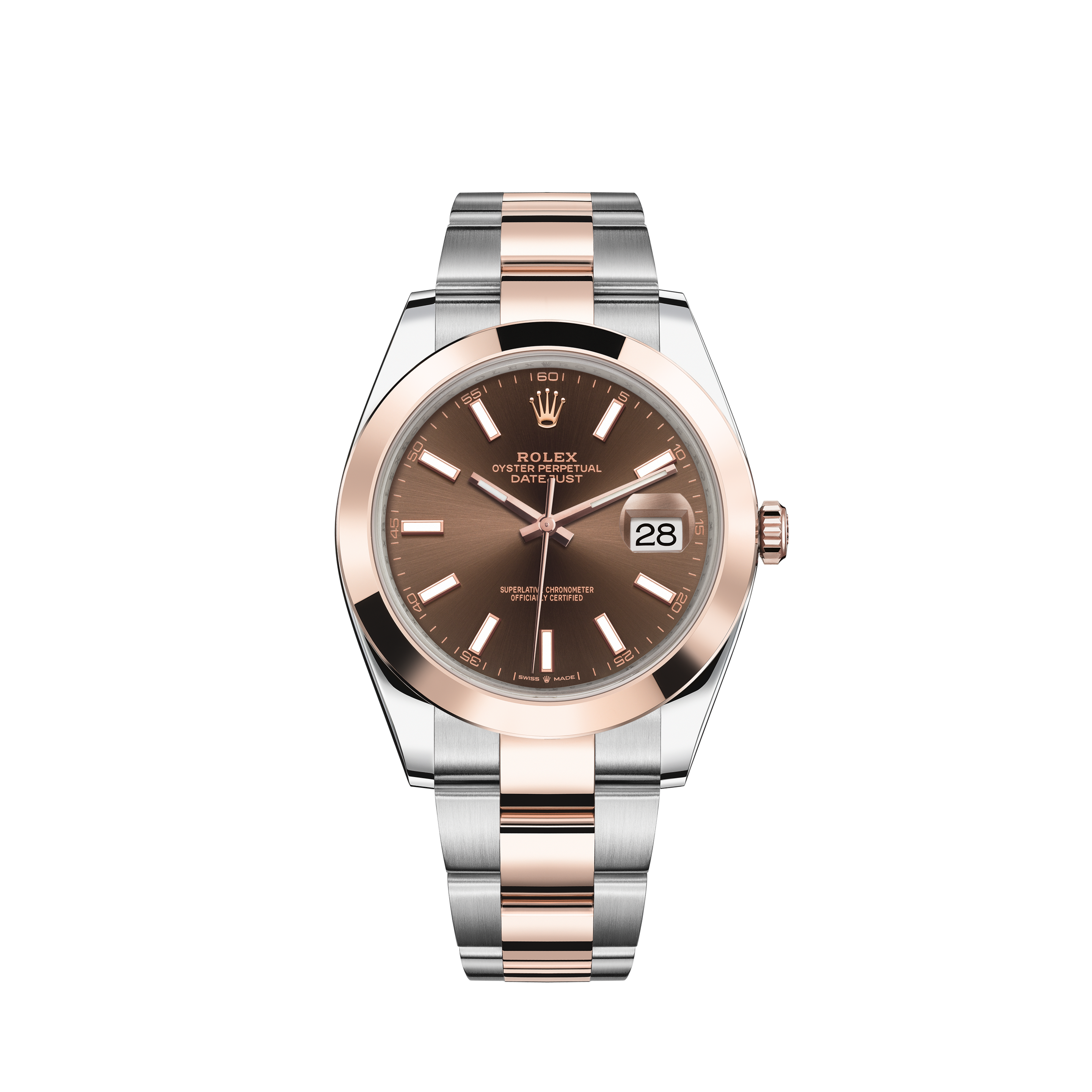 datejust two tone silver dial