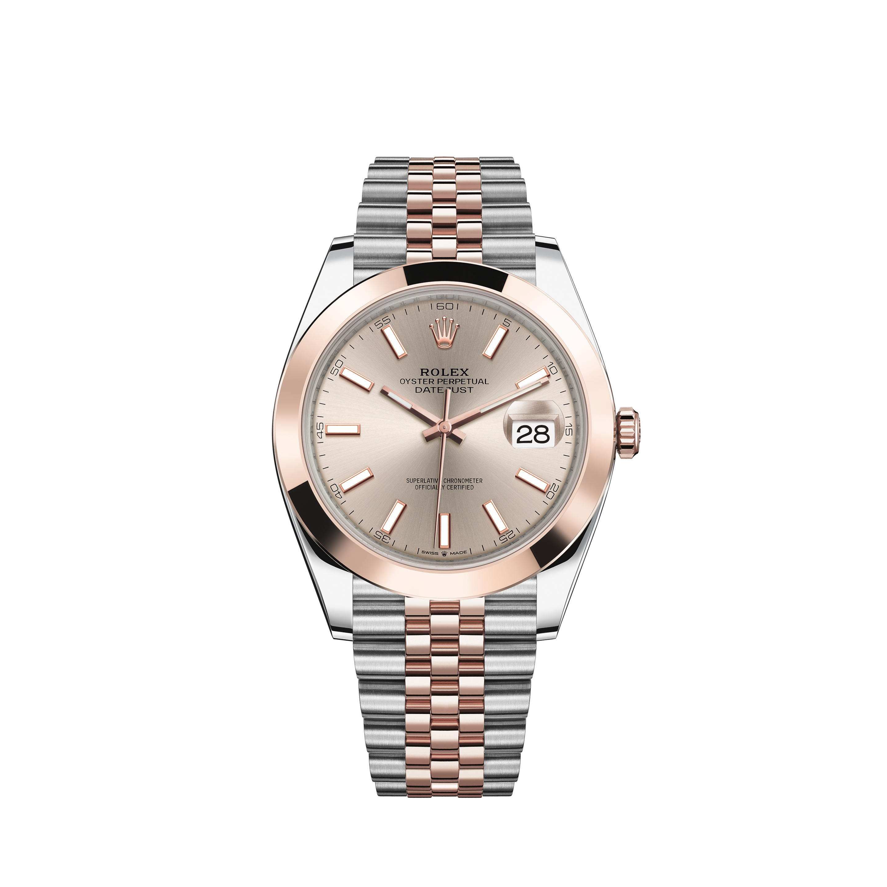 Rolex Lady-Datejust 69173 Silver Diamond Dial Diamond Lugs Fluted Bezel Oyster Band 26mm Watch