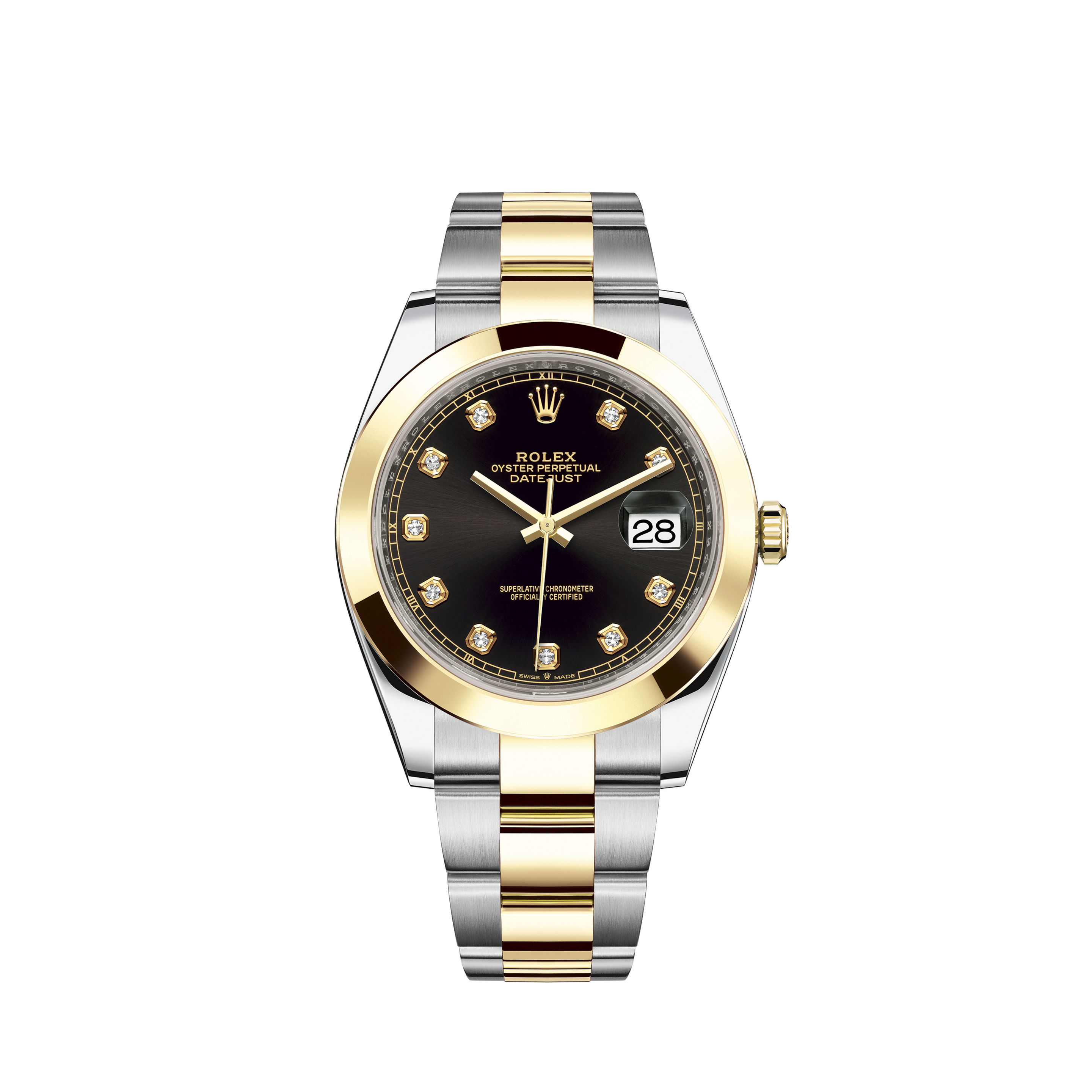 oyster perpetual datejust 41 in oystersteel and yellow gold