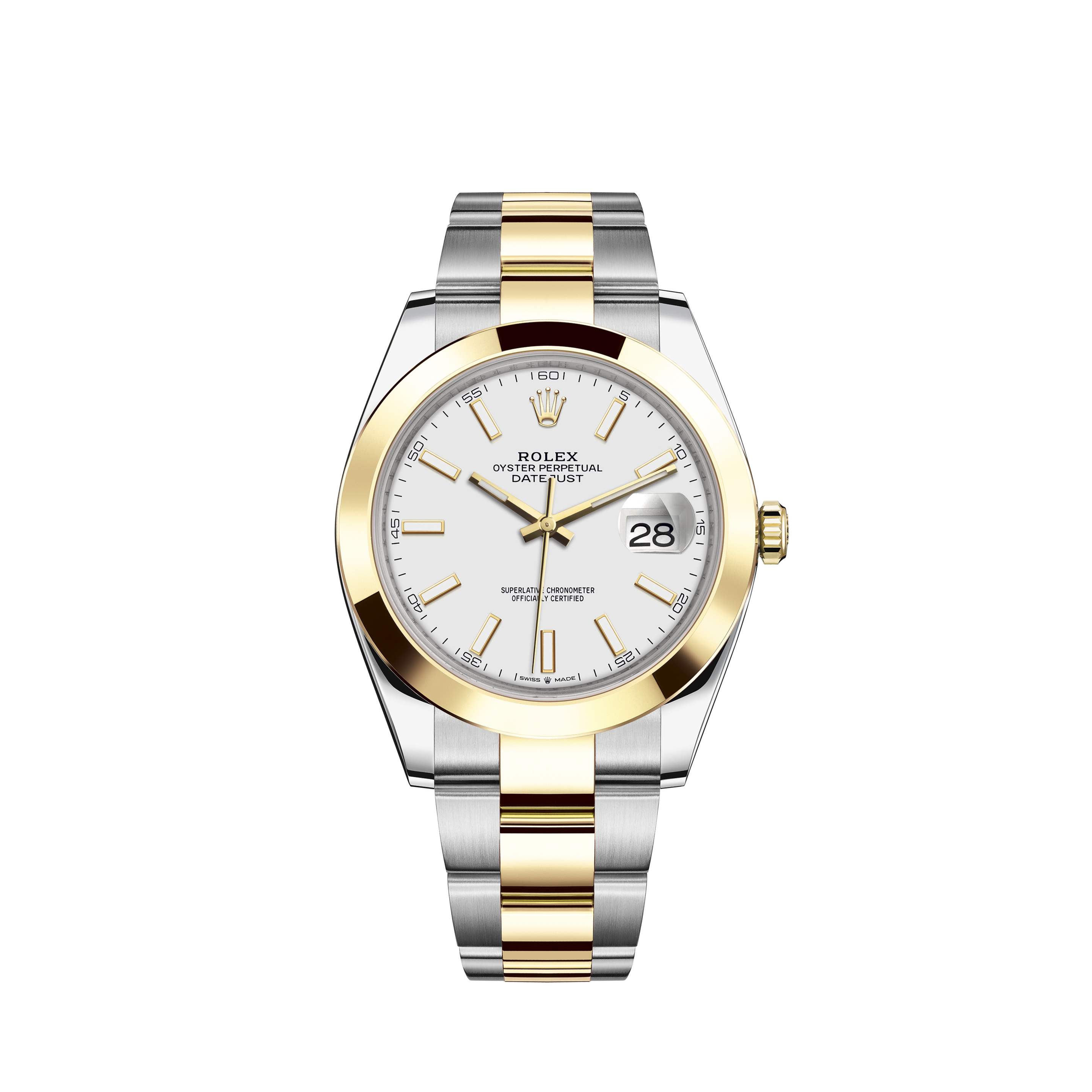 rolex white and yellow gold