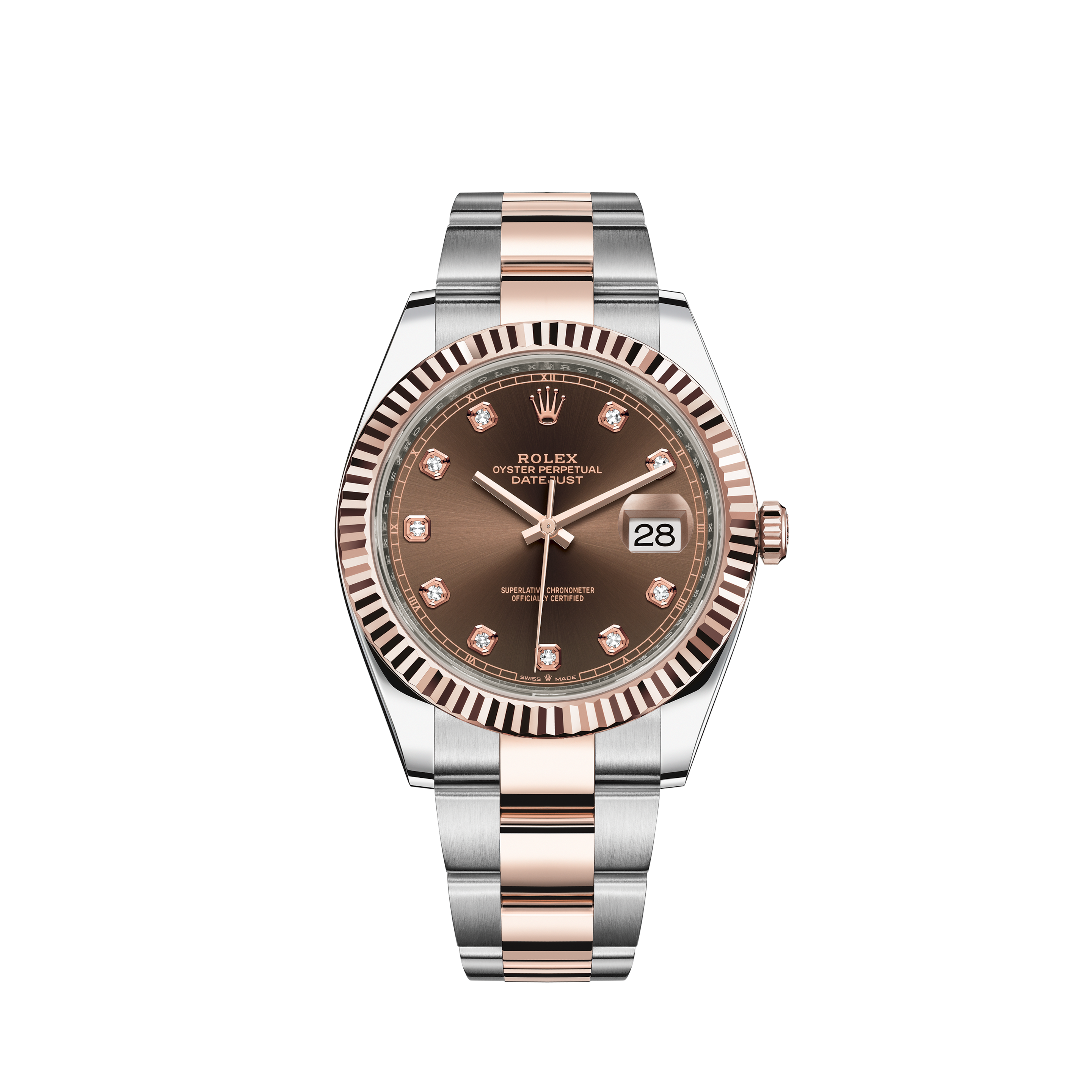 Rolex Datejust 2-Tone 26mm 1.3CT Diamond Bezel/Aqua Blue Dial Oyster Watch