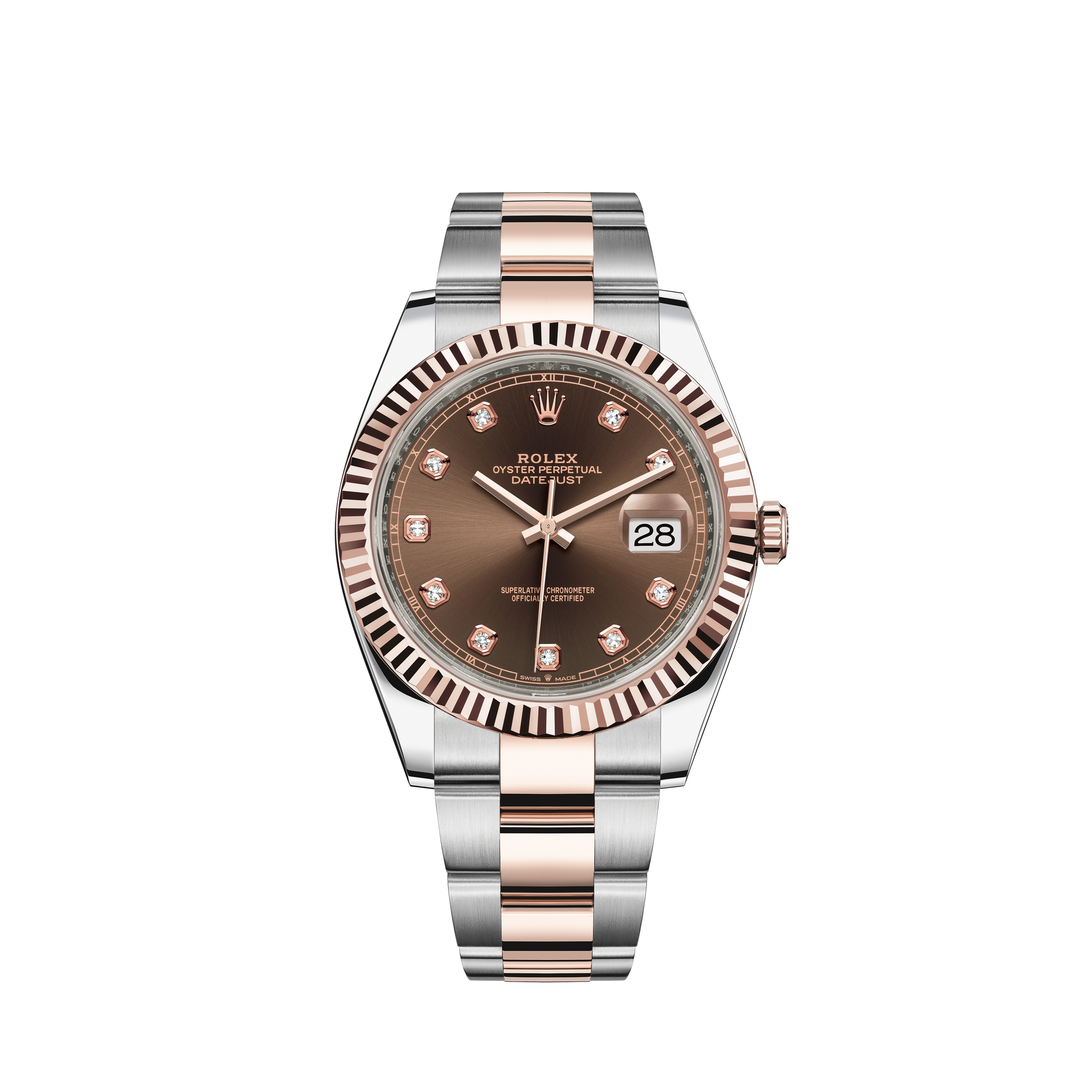 Rolex Lady Datejust 28mm, Ref. 279175- weiß römisch ZB/Präsidentband