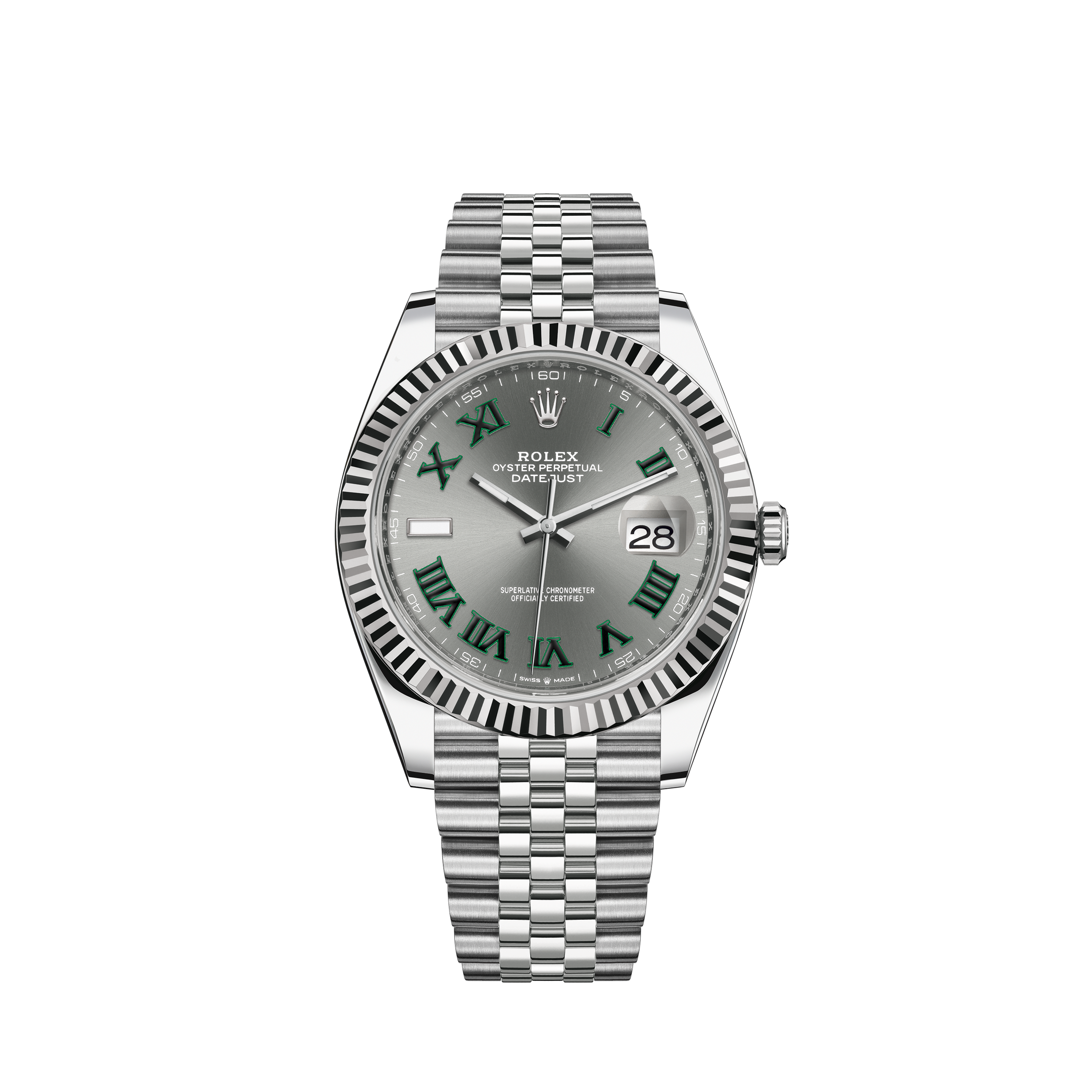 Rolex Ladies Rolex Datejust Silver Diamond Dial Two Tone 18k Yellow Gold & Steel Watch