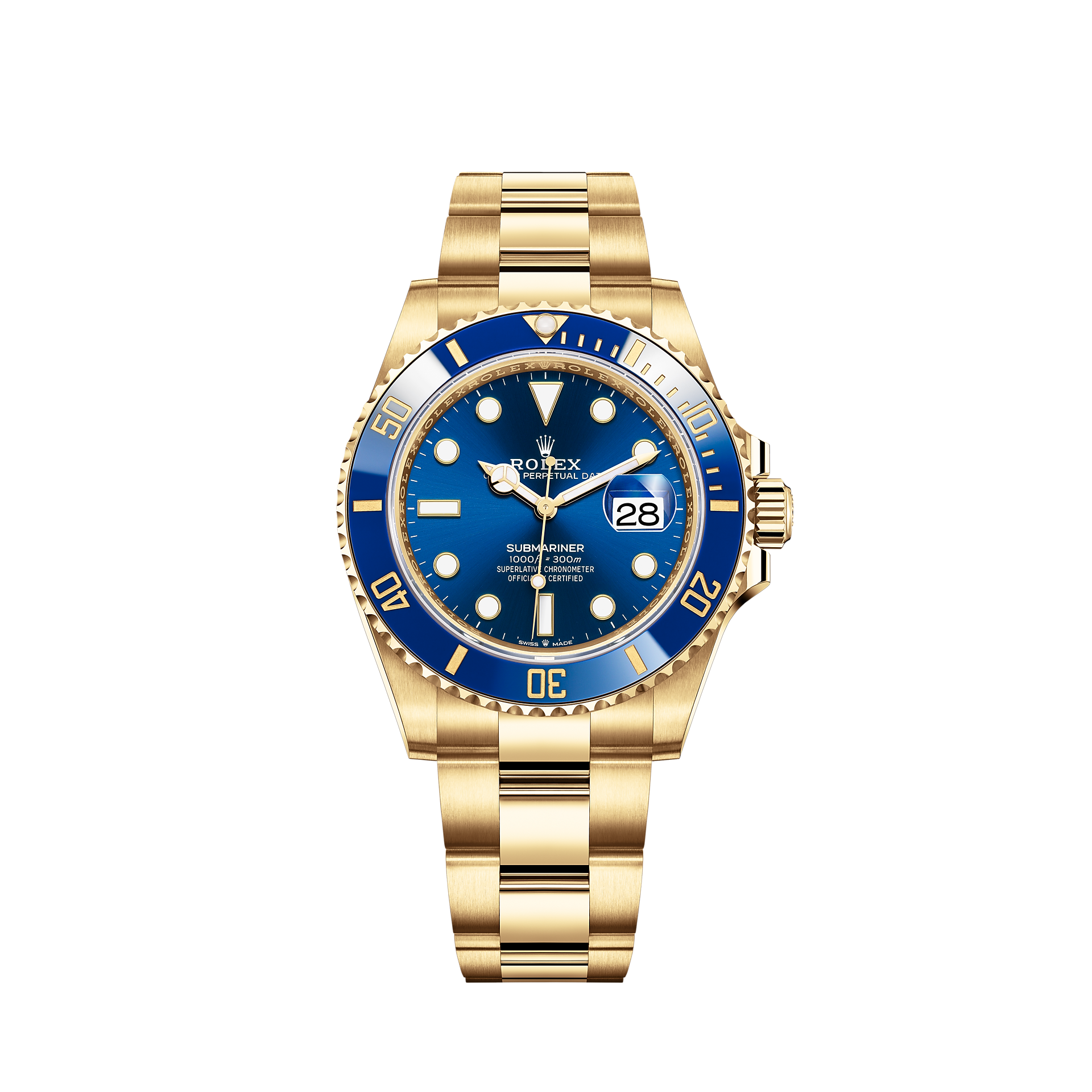 Rolex Submariner Date watch: 18 ct yellow gold - M126618LB-0002