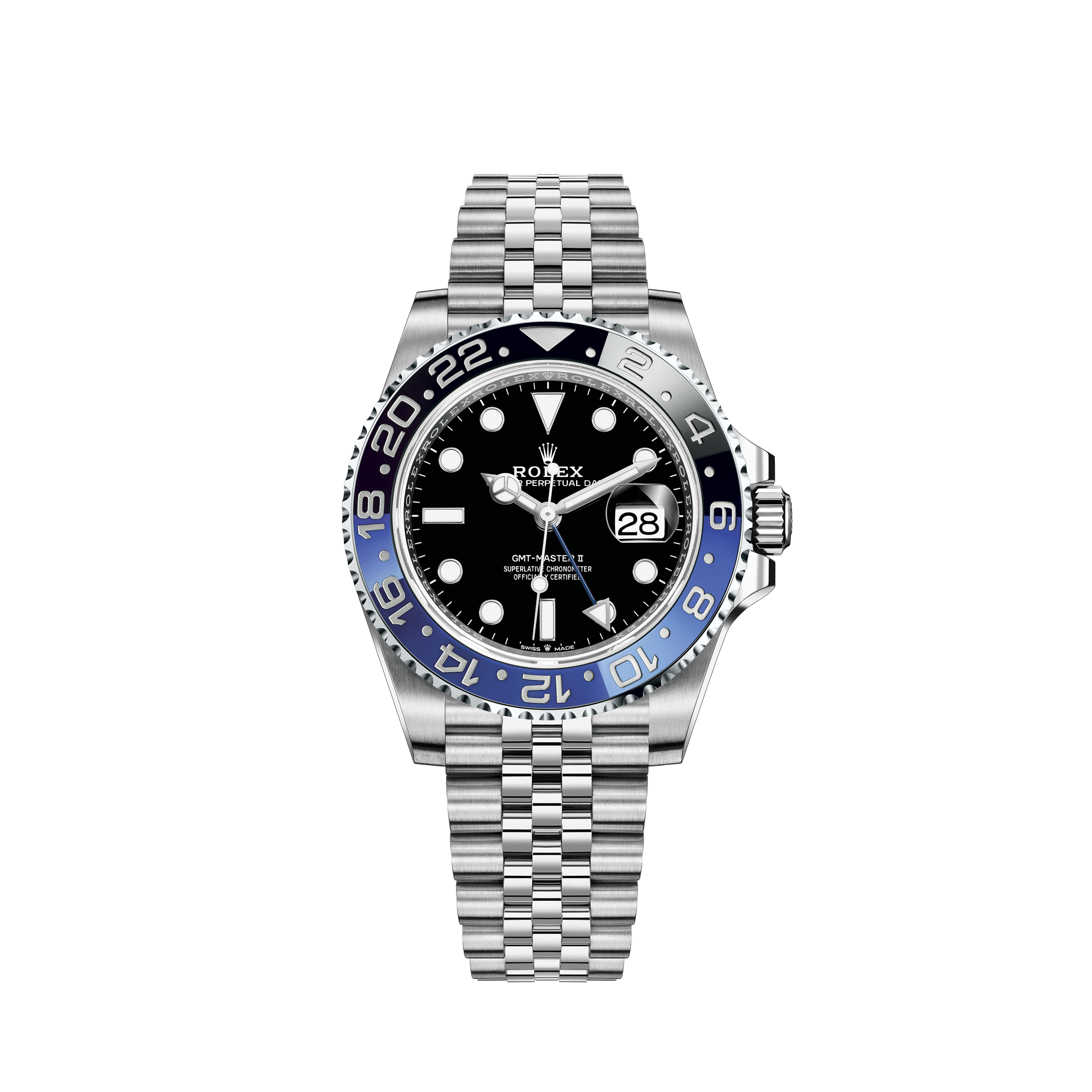 Rolex Sky Dweller White Dial Stainless Steel 326934 Custom Diamond Watch with Baguettes on the Bracelet