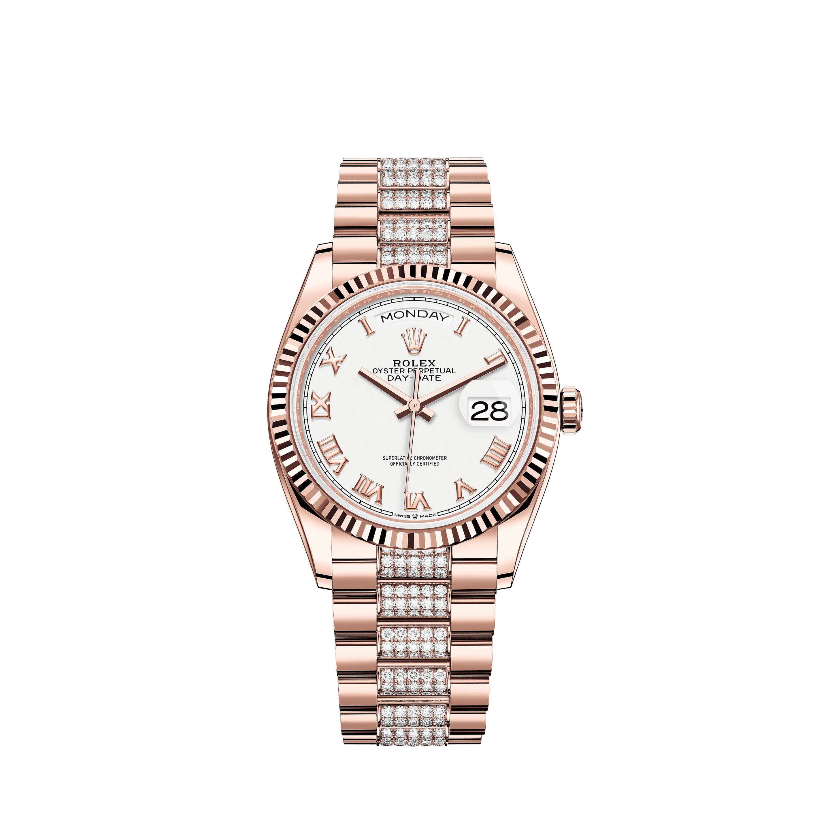 rolex oyster perpetual day date rose gold