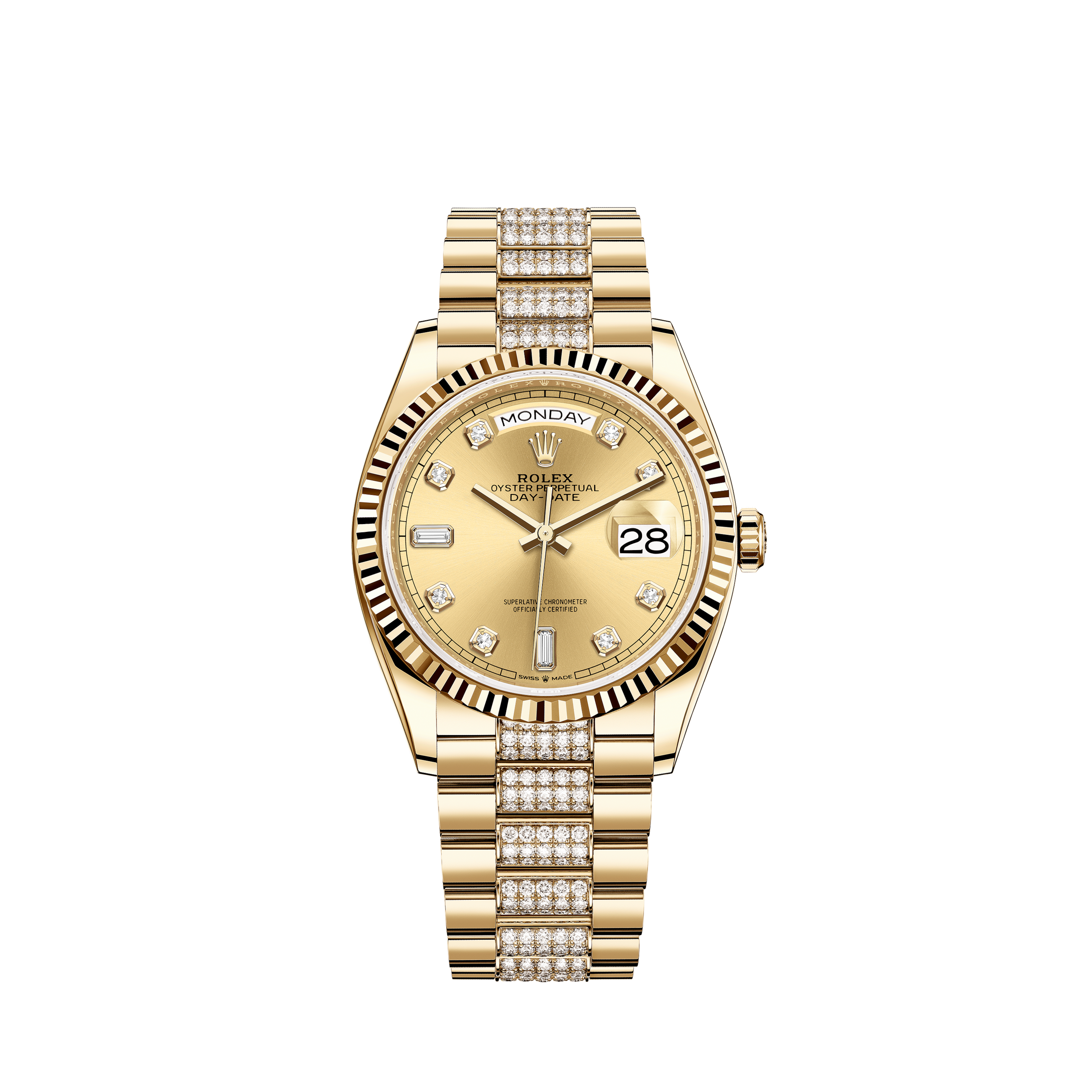 Rolex Men's Rolex 36mm Datejust Two Tone Vintage Fluted Bezel With Lugs Slate Grey Roman Numeral Dial