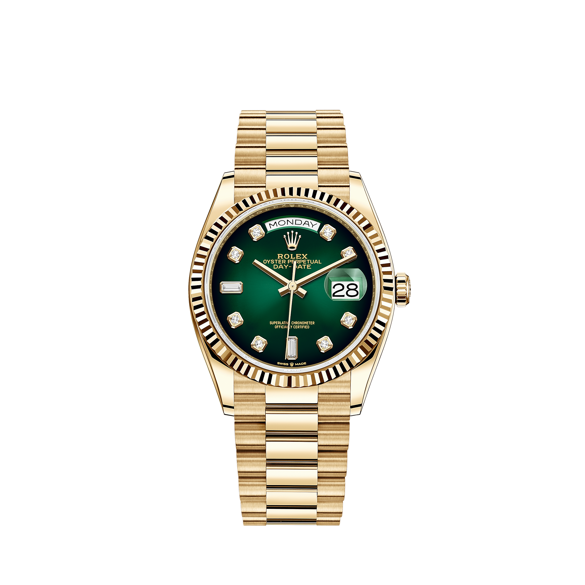Rolex Day-Date 36 Watch: 18 ct yellow gold - M128238-0069