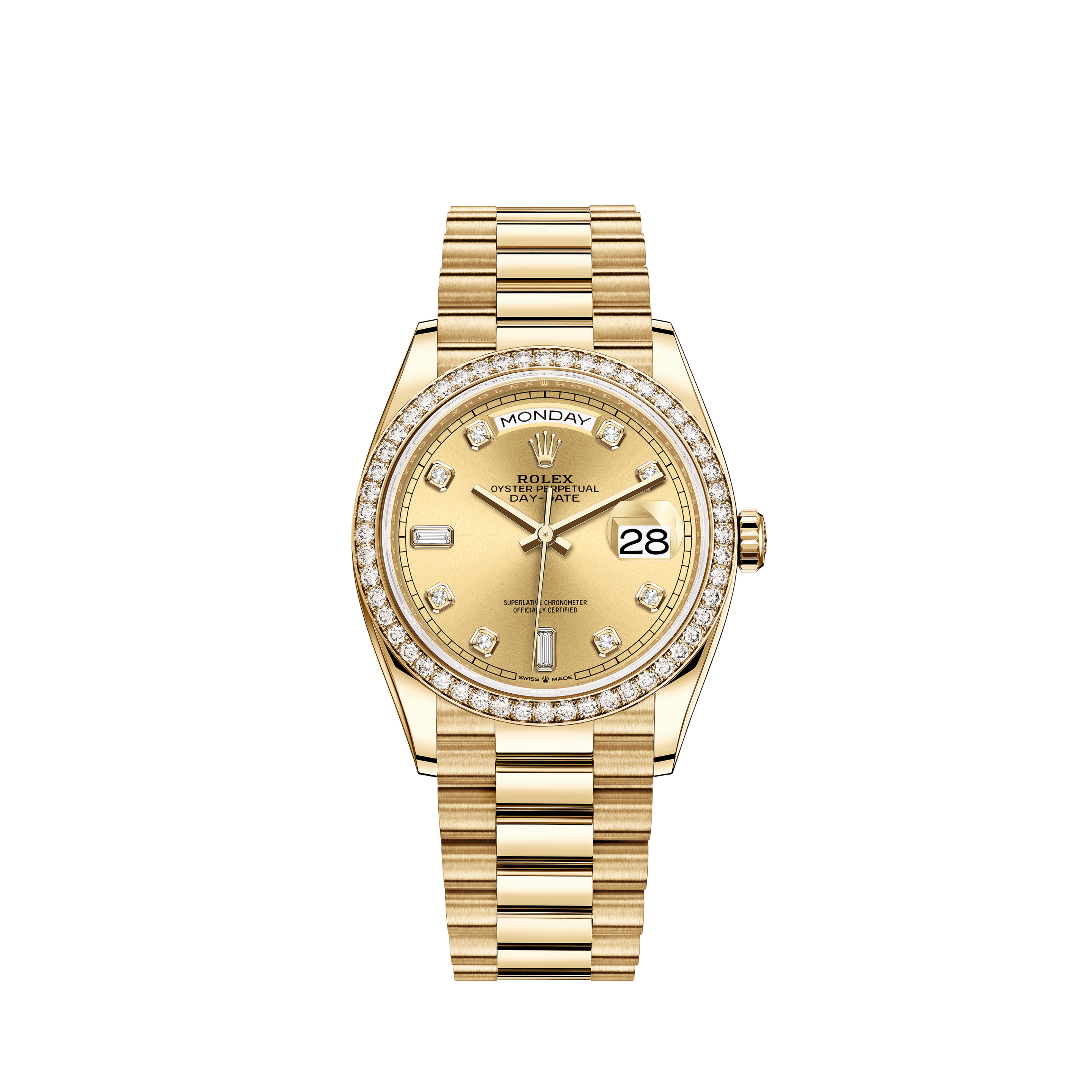 Rolex Day‑Date 36 horloge: 18 kt geelgoud - M128348RBR-0008